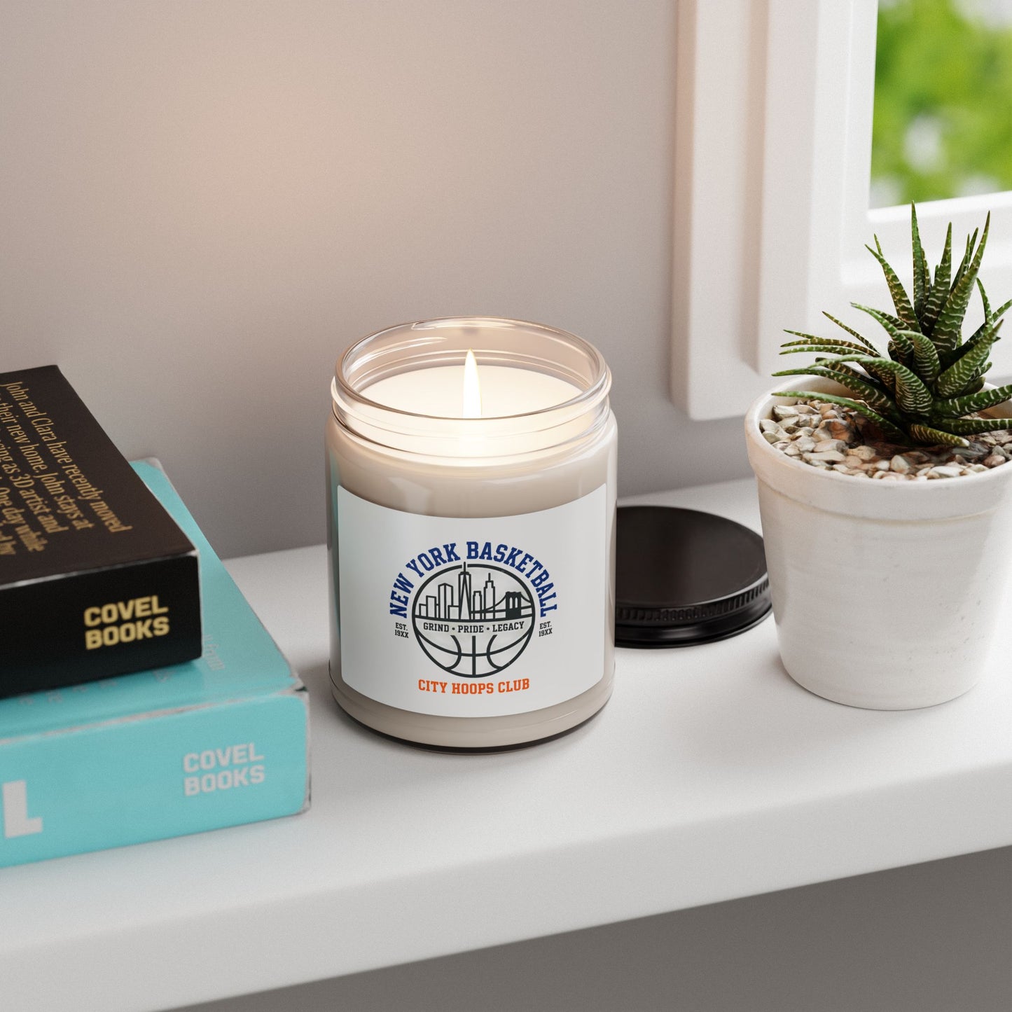 City Hoops Club Candle | New York Basketball Varsity, Soy 9oz