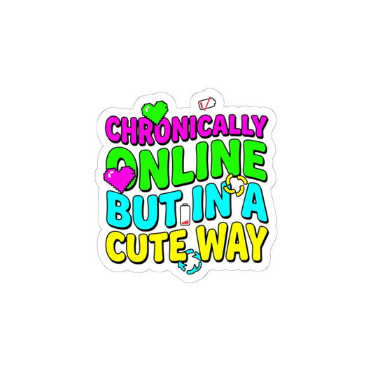 Chronically Online But Cute Sticker | meme-core, cringe-core