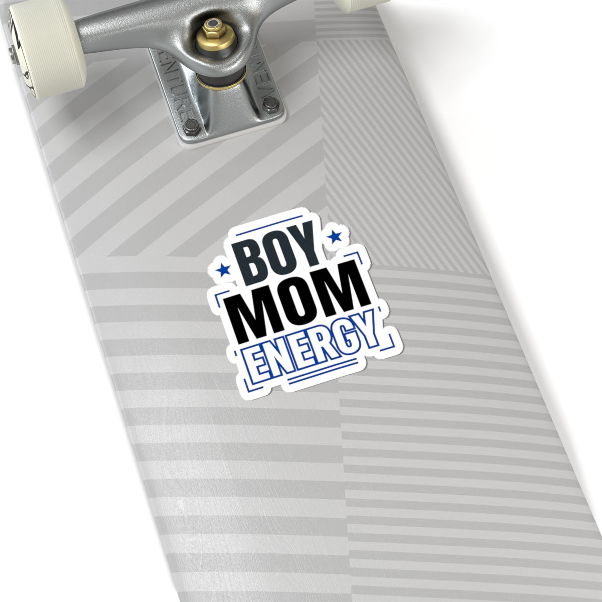 Boy Mom Energy Sticker | minimalist typographic mom decal, retro-inspired mom life