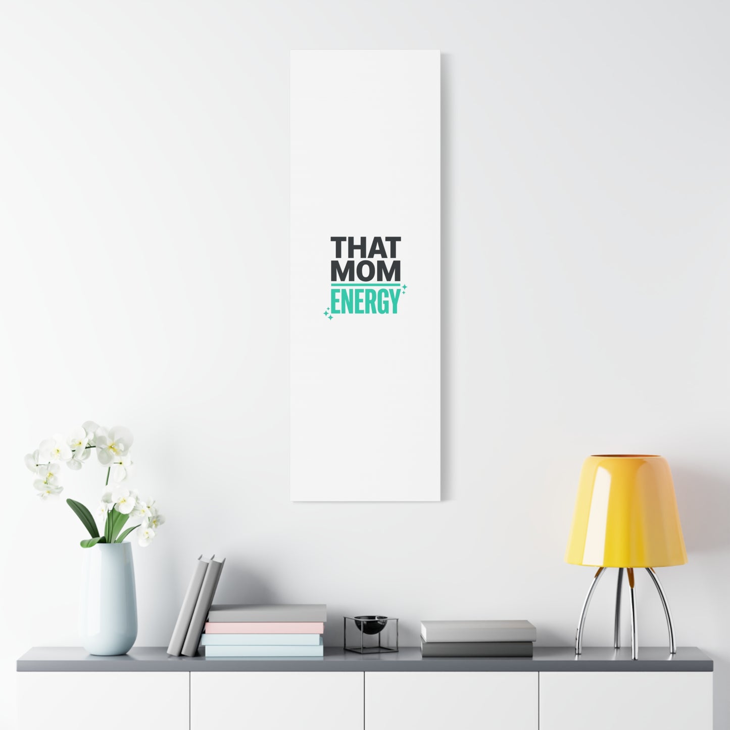 That Mom Energy Canvas | Minimal Typographic Mom Wall Art, Mother’s Day