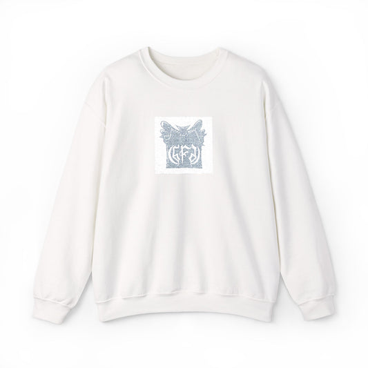 Crewneck Sweatshirt — Vintage Floral Square Graphic