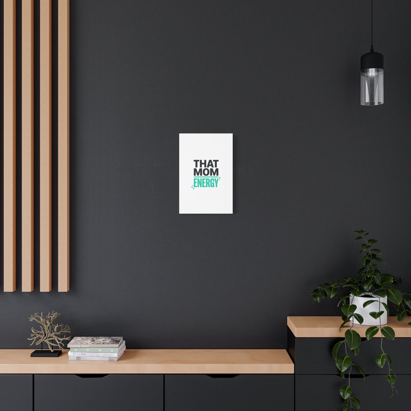 That Mom Energy Canvas | Minimal Typographic Mom Wall Art, Mother’s Day