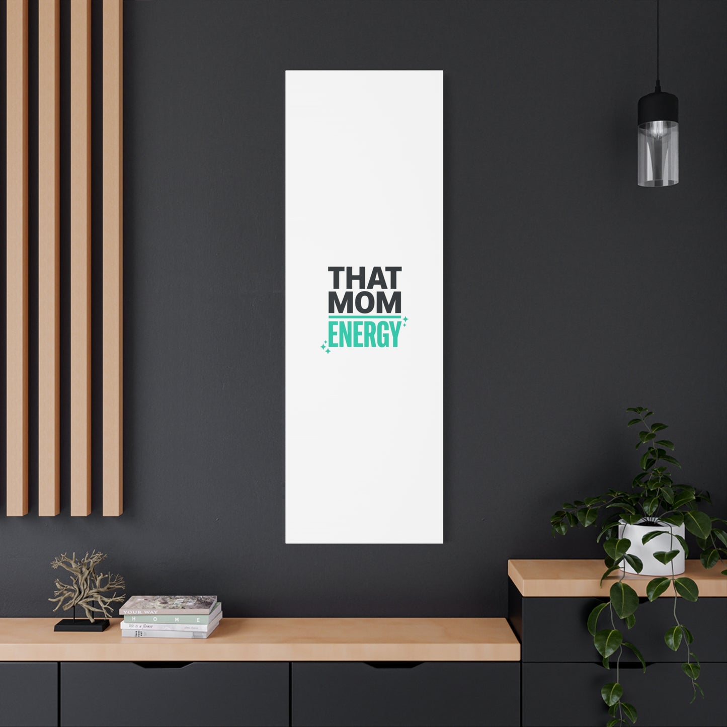 That Mom Energy Canvas | Minimal Typographic Mom Wall Art, Mother’s Day