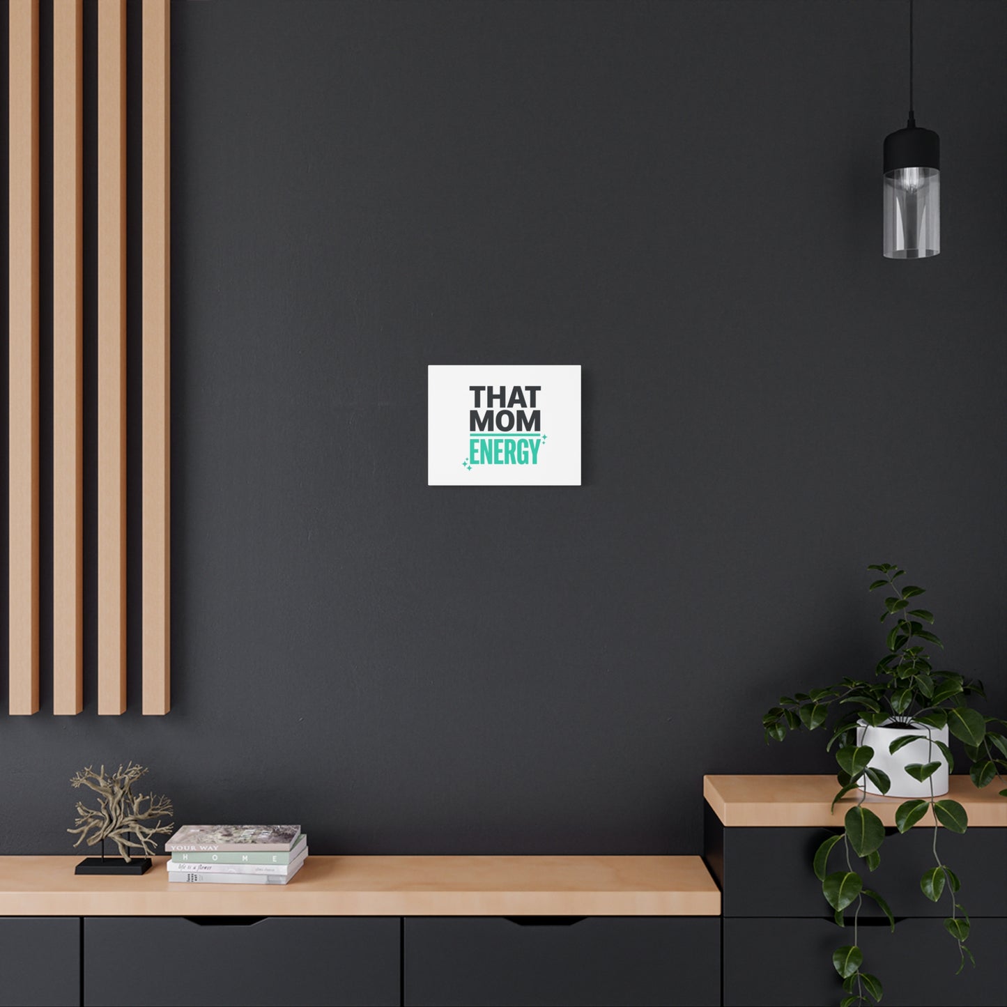 That Mom Energy Canvas | Minimal Typographic Mom Wall Art, Mother’s Day