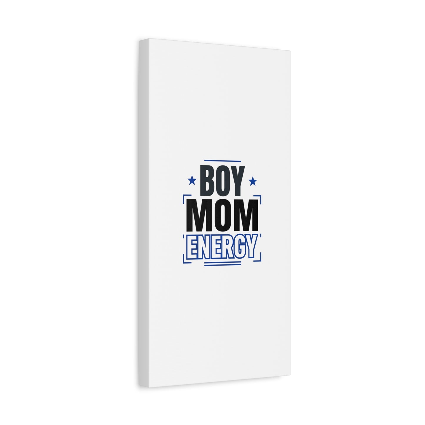 Boy Mom Energy Canvas, Minimal Typographic Mom Wall Art | Mother’s Day Mom Identity