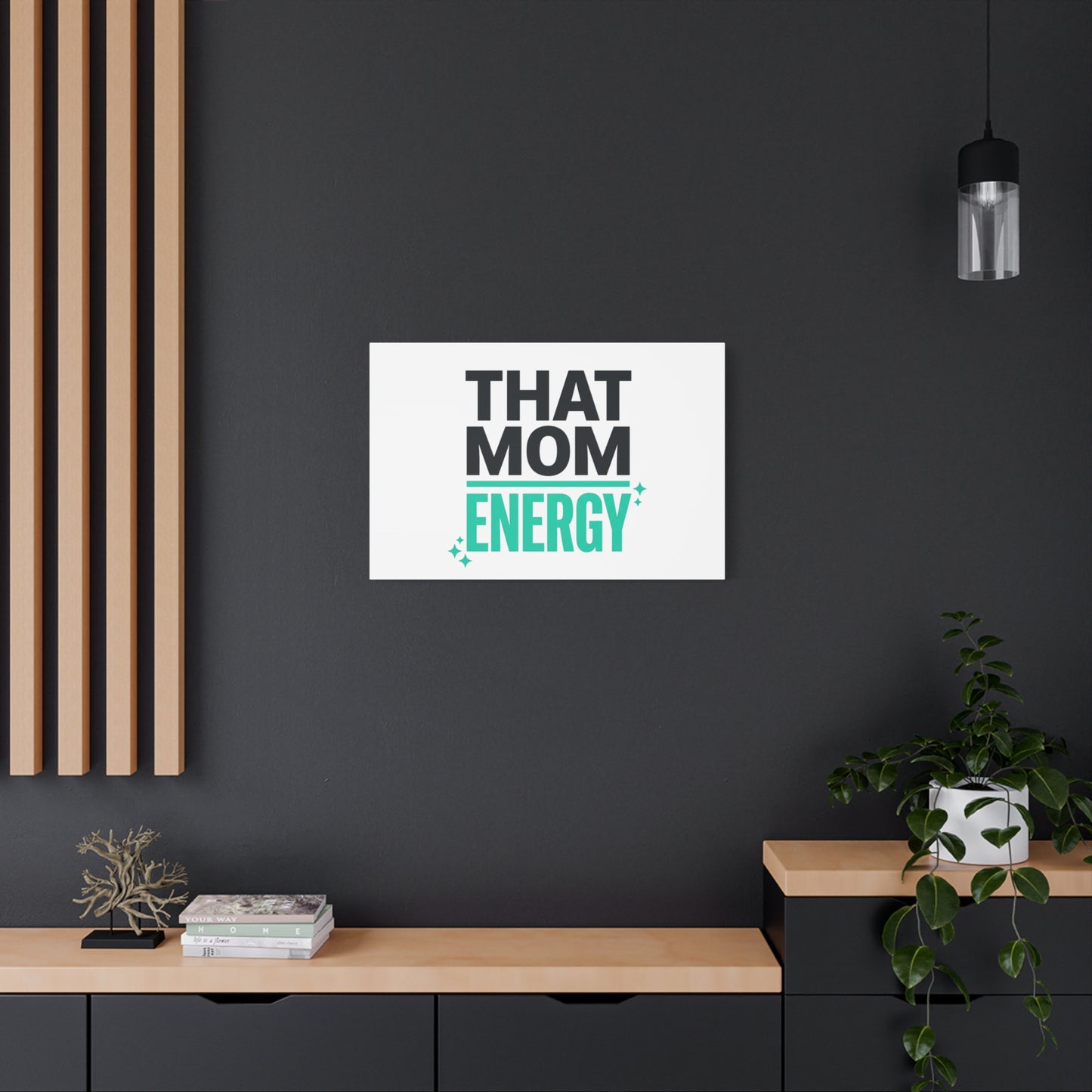 That Mom Energy Canvas | Minimal Typographic Mom Wall Art, Mother’s Day