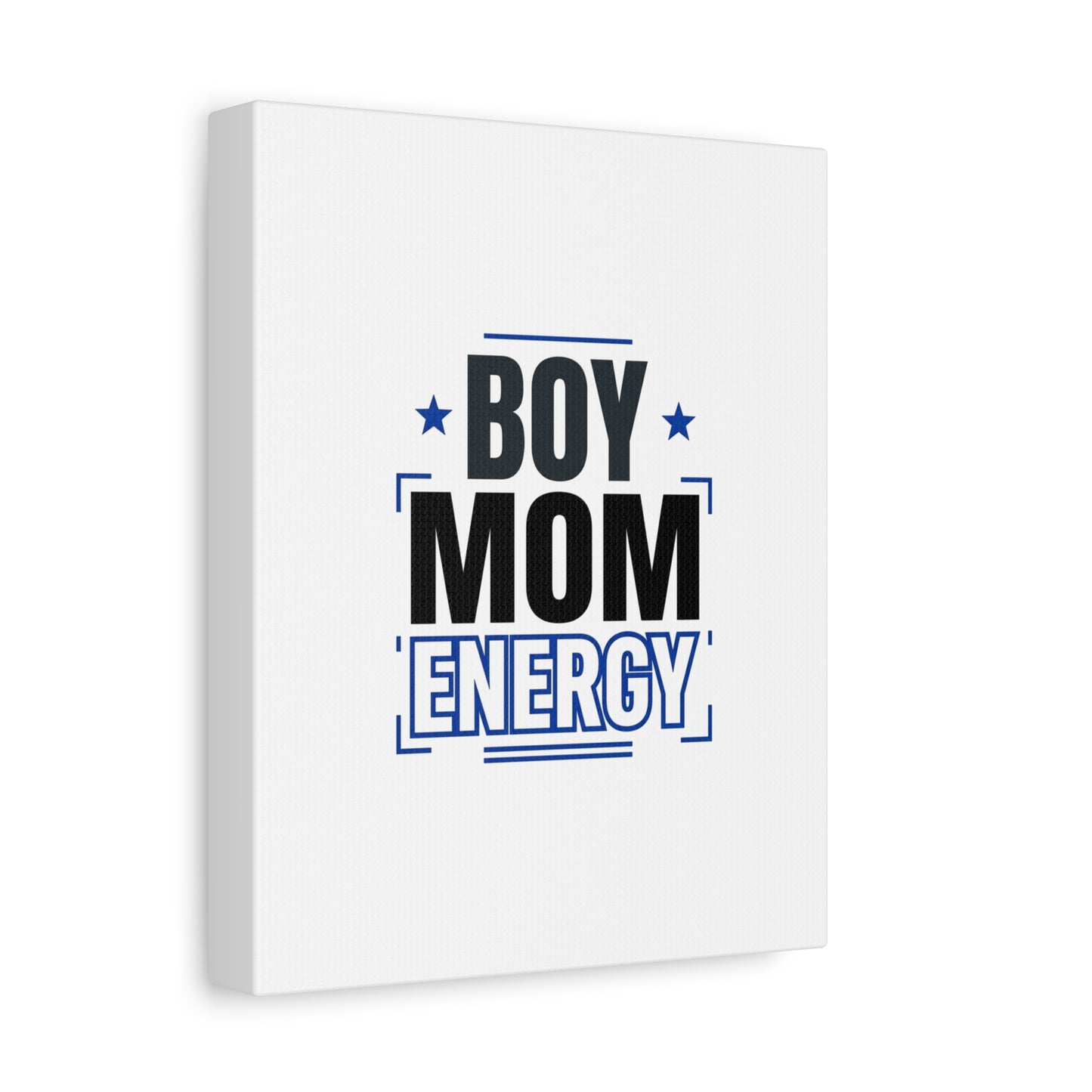 Boy Mom Energy Canvas, Minimal Typographic Mom Wall Art | Mother’s Day Mom Identity