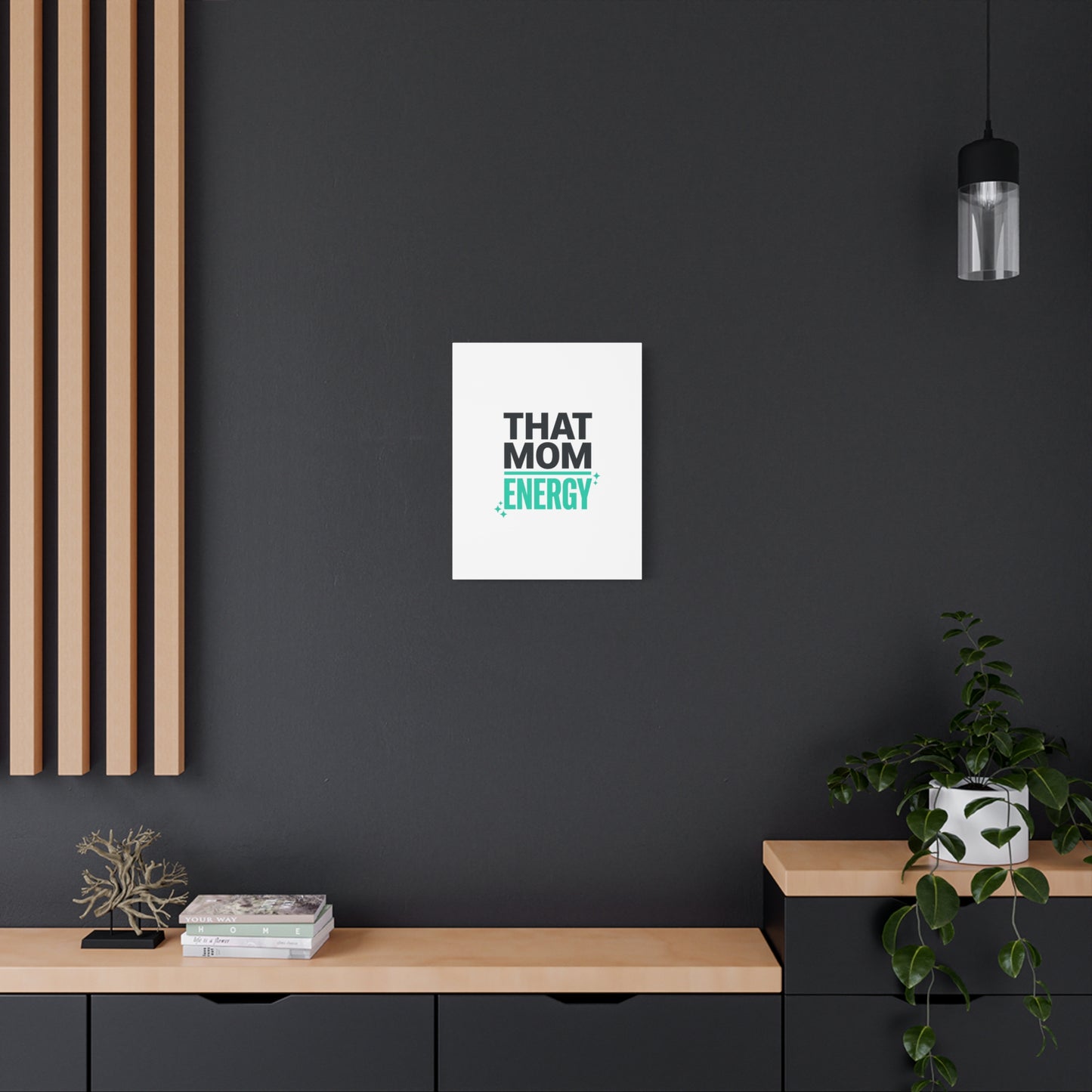 That Mom Energy Canvas | Minimal Typographic Mom Wall Art, Mother’s Day