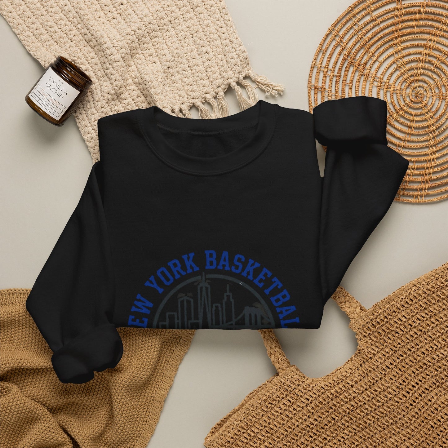 New York Basketball Crest Sweatshirt | varsity, city basketball