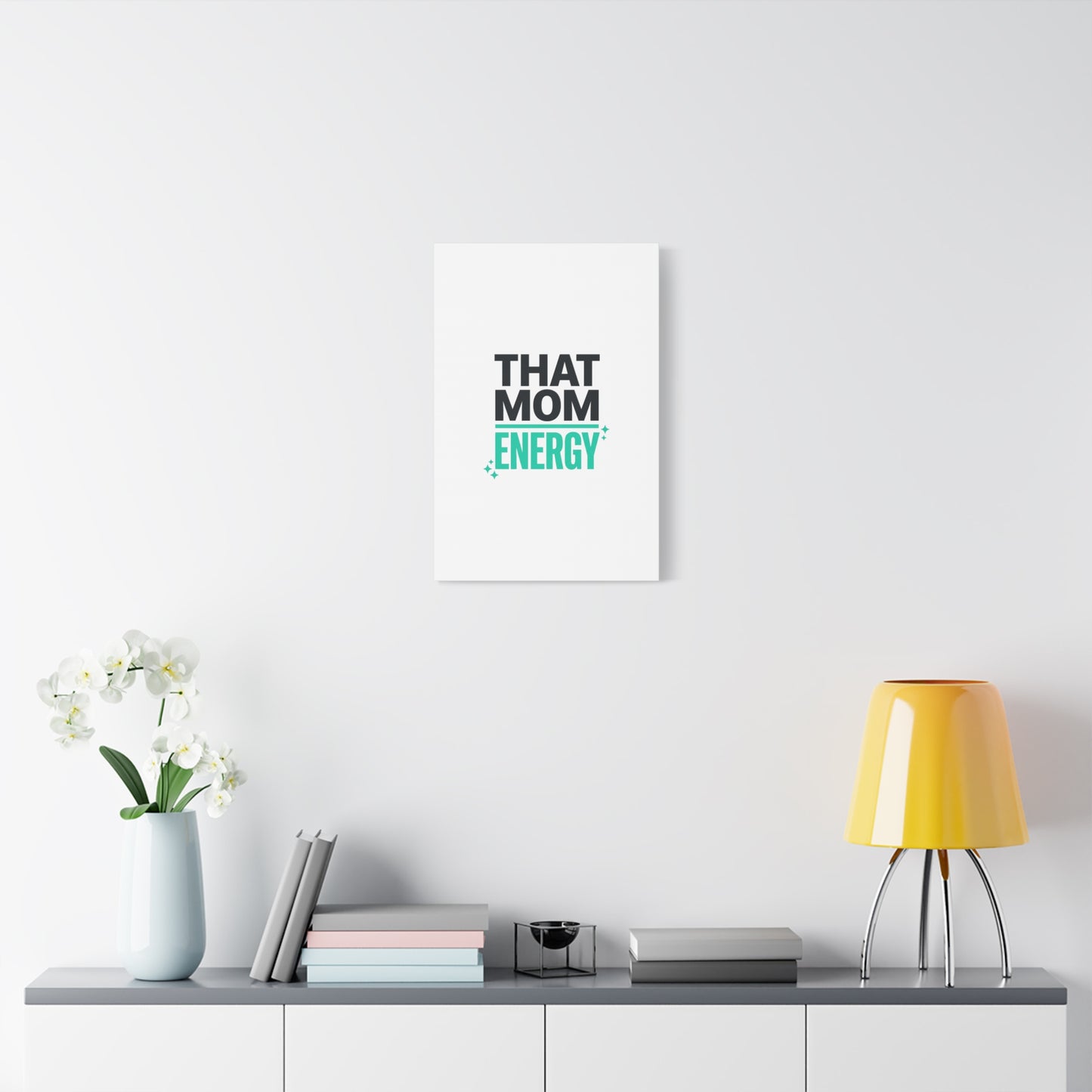 That Mom Energy Canvas | Minimal Typographic Mom Wall Art, Mother’s Day