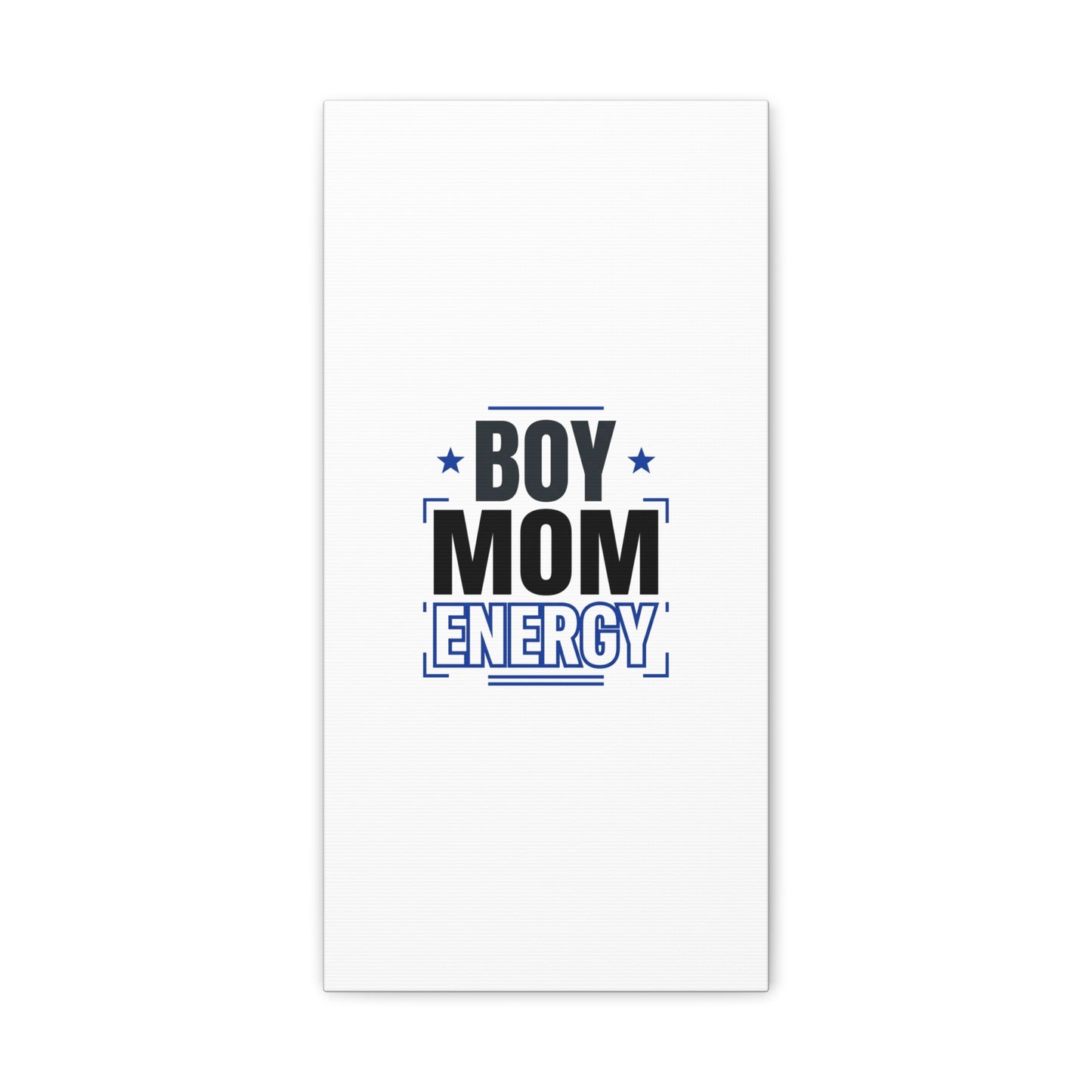 Boy Mom Energy Canvas, Minimal Typographic Mom Wall Art | Mother’s Day Mom Identity
