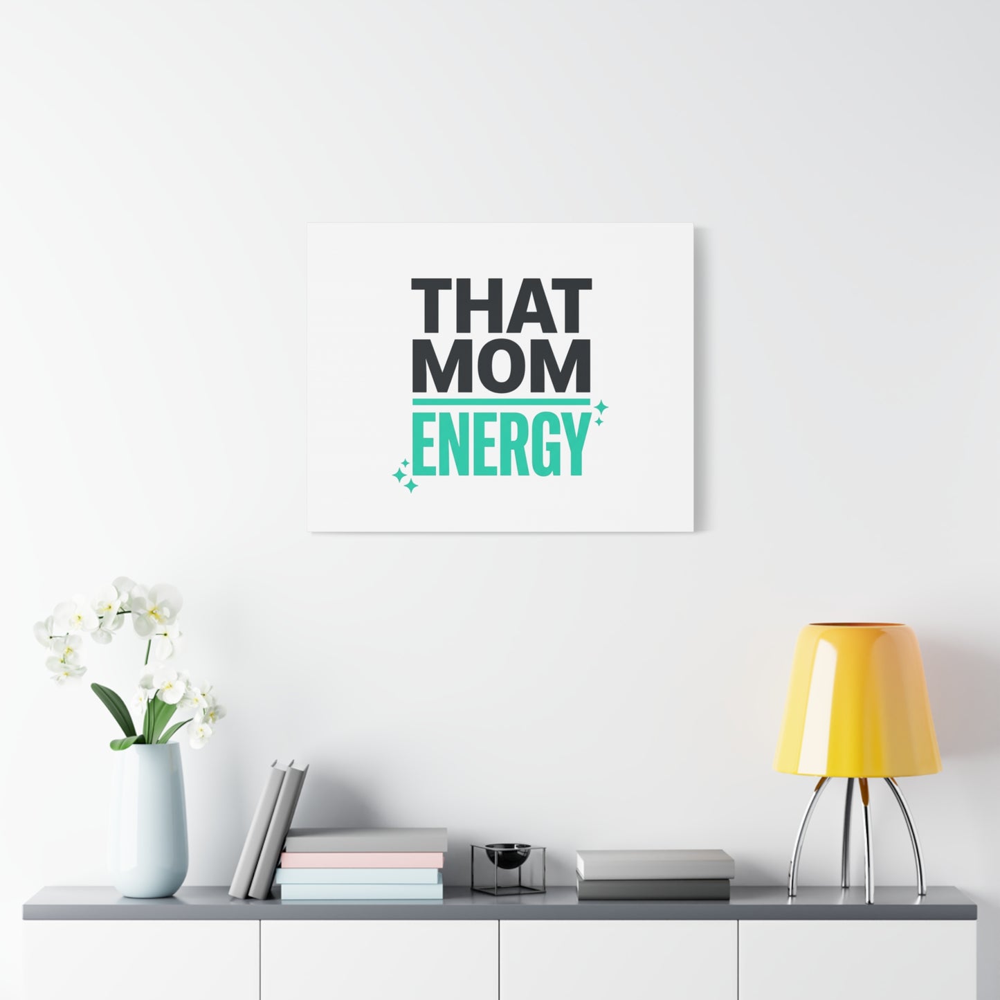 That Mom Energy Canvas | Minimal Typographic Mom Wall Art, Mother’s Day