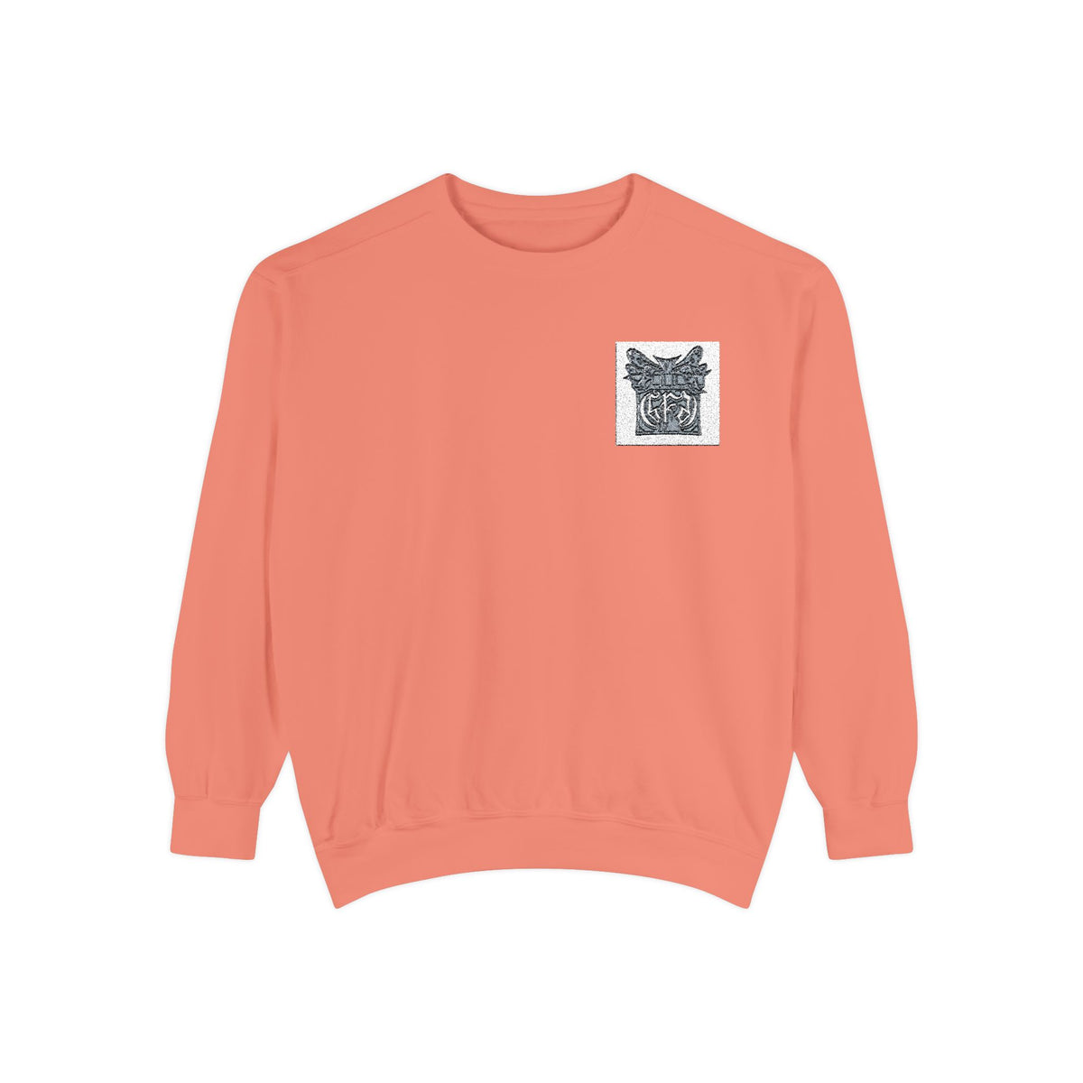 Abstract Floral Pocket Sweatshirt — Minimal Graphic Crewneck