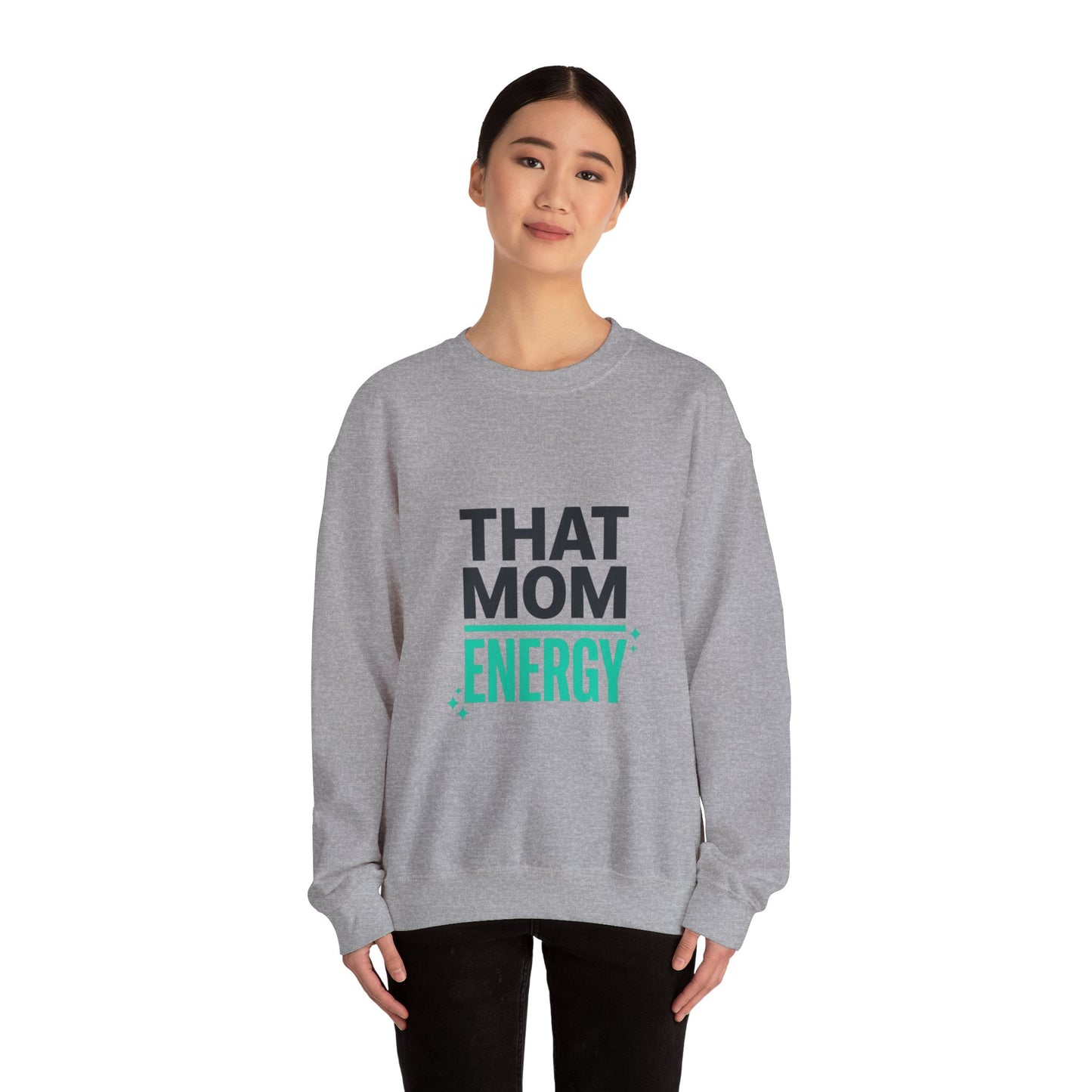 That Mom Energy Sweatshirt | Mother’s Day Minimal Typographic Mom Sweatshirt