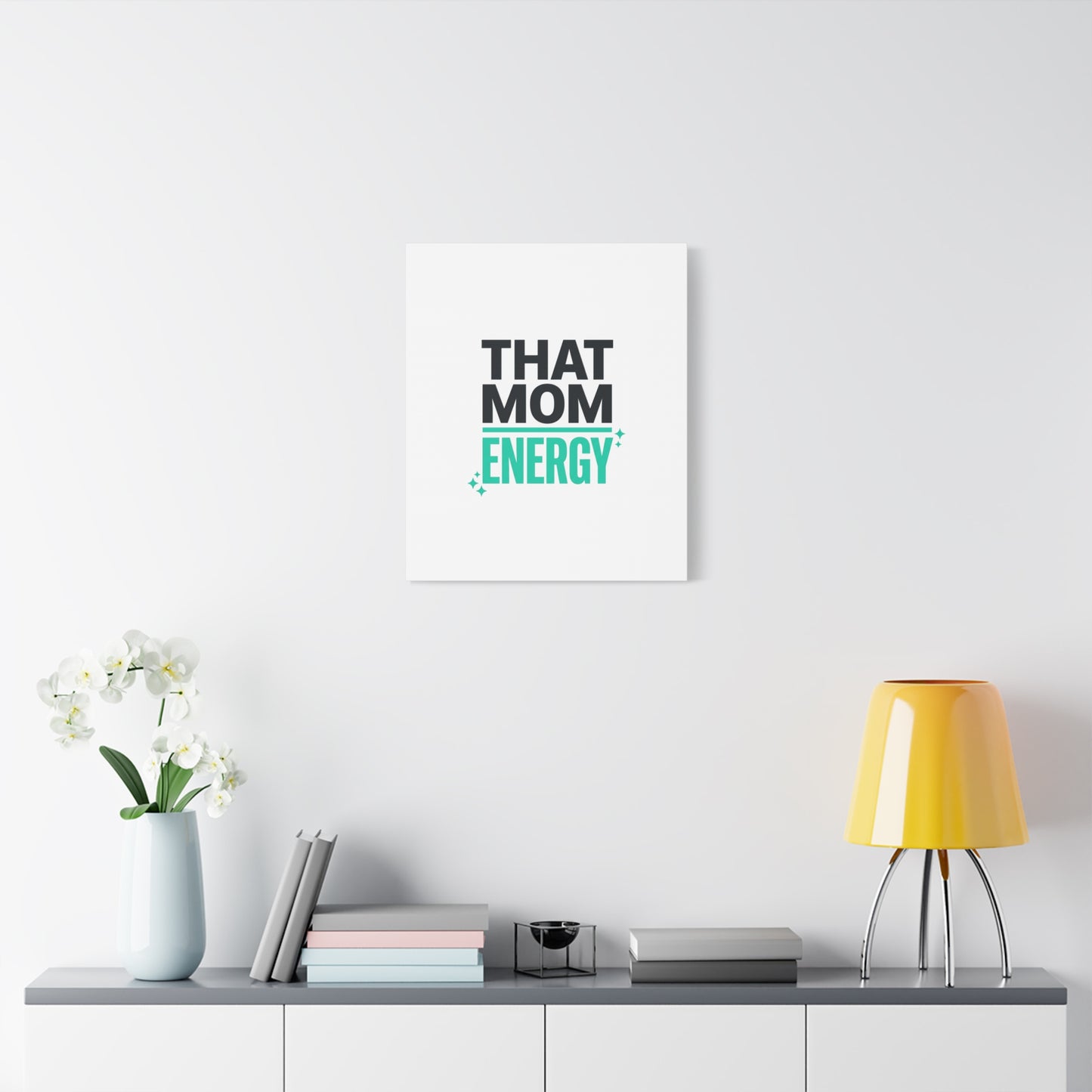 That Mom Energy Canvas | Minimal Typographic Mom Wall Art, Mother’s Day