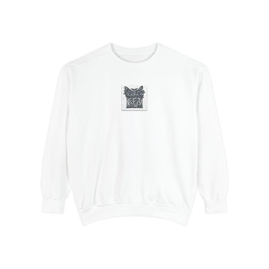 Cat Sketch Sweatshirt — Hand-Drawn Feline Art Crewneck