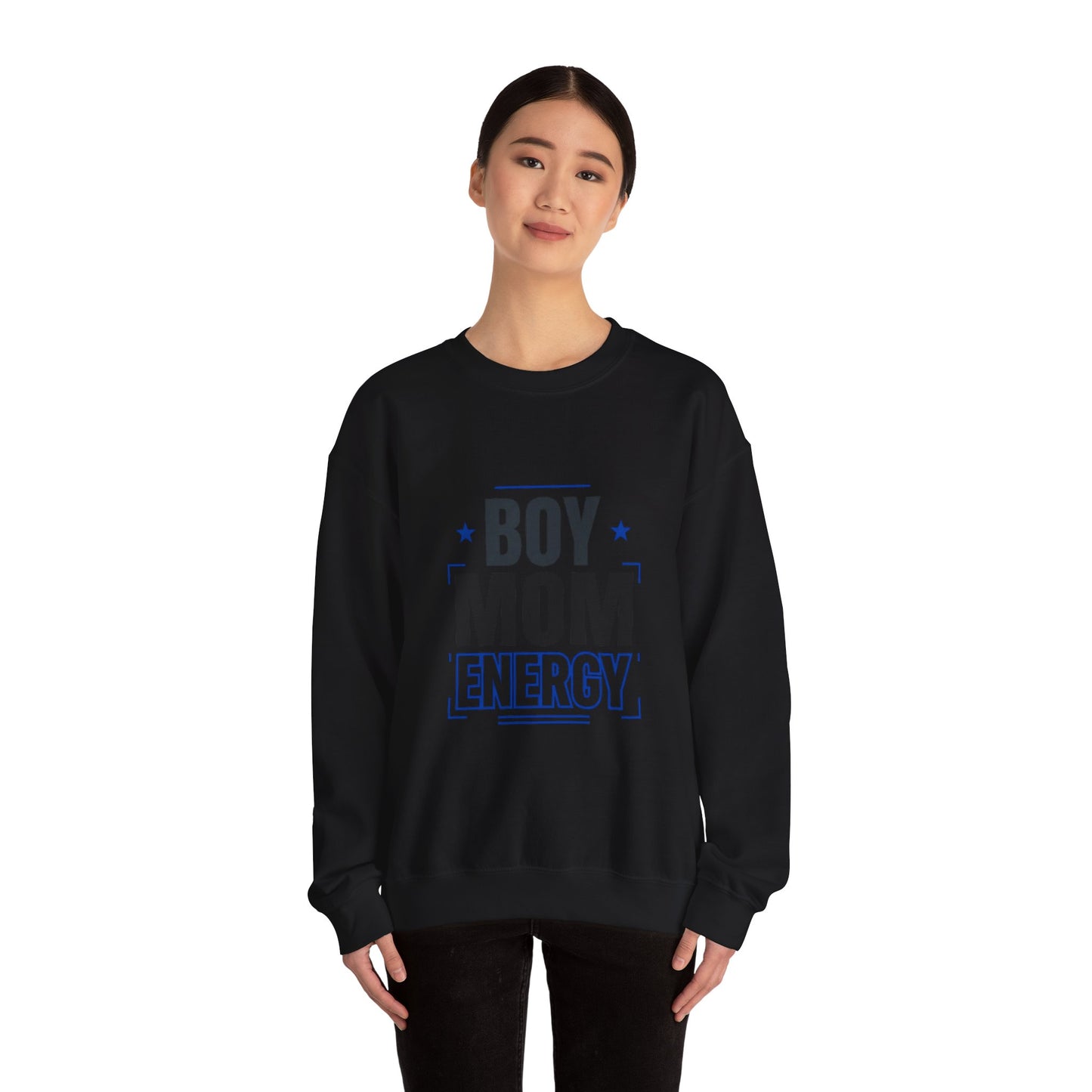Boy Mom Energy Sweatshirt | Mother's Day Minimal Typographic Mom Sweatshirt
