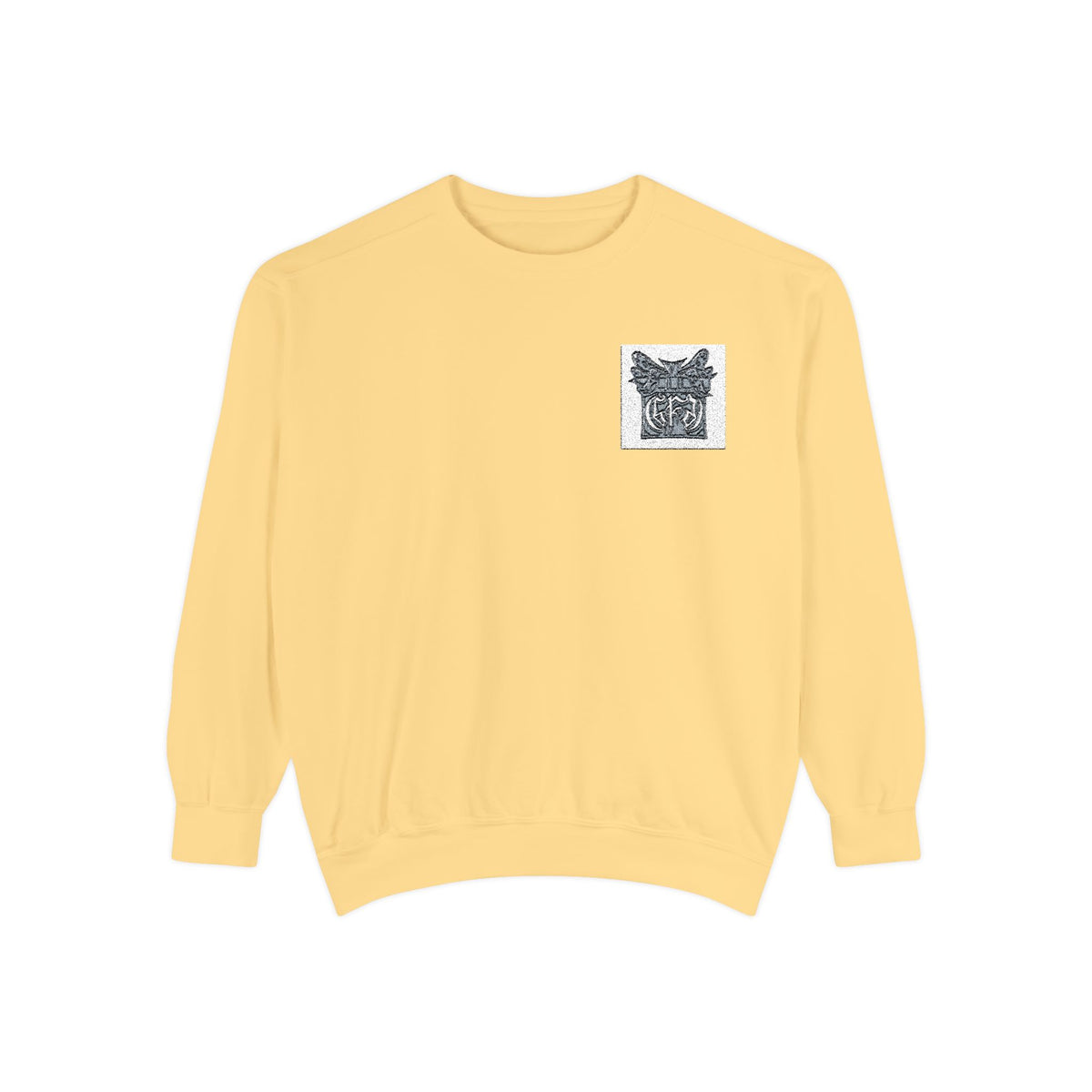 Abstract Floral Pocket Sweatshirt — Minimal Graphic Crewneck
