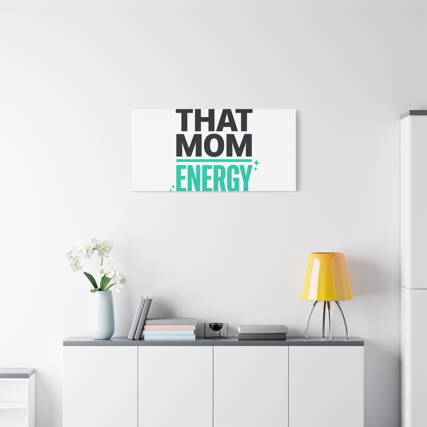 That Mom Energy Canvas | Minimal Typographic Mom Wall Art, Mother’s Day