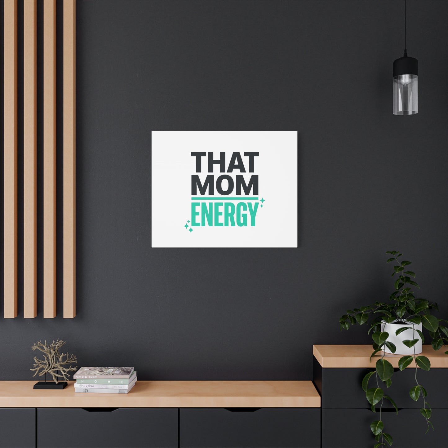 That Mom Energy Canvas | Minimal Typographic Mom Wall Art, Mother’s Day