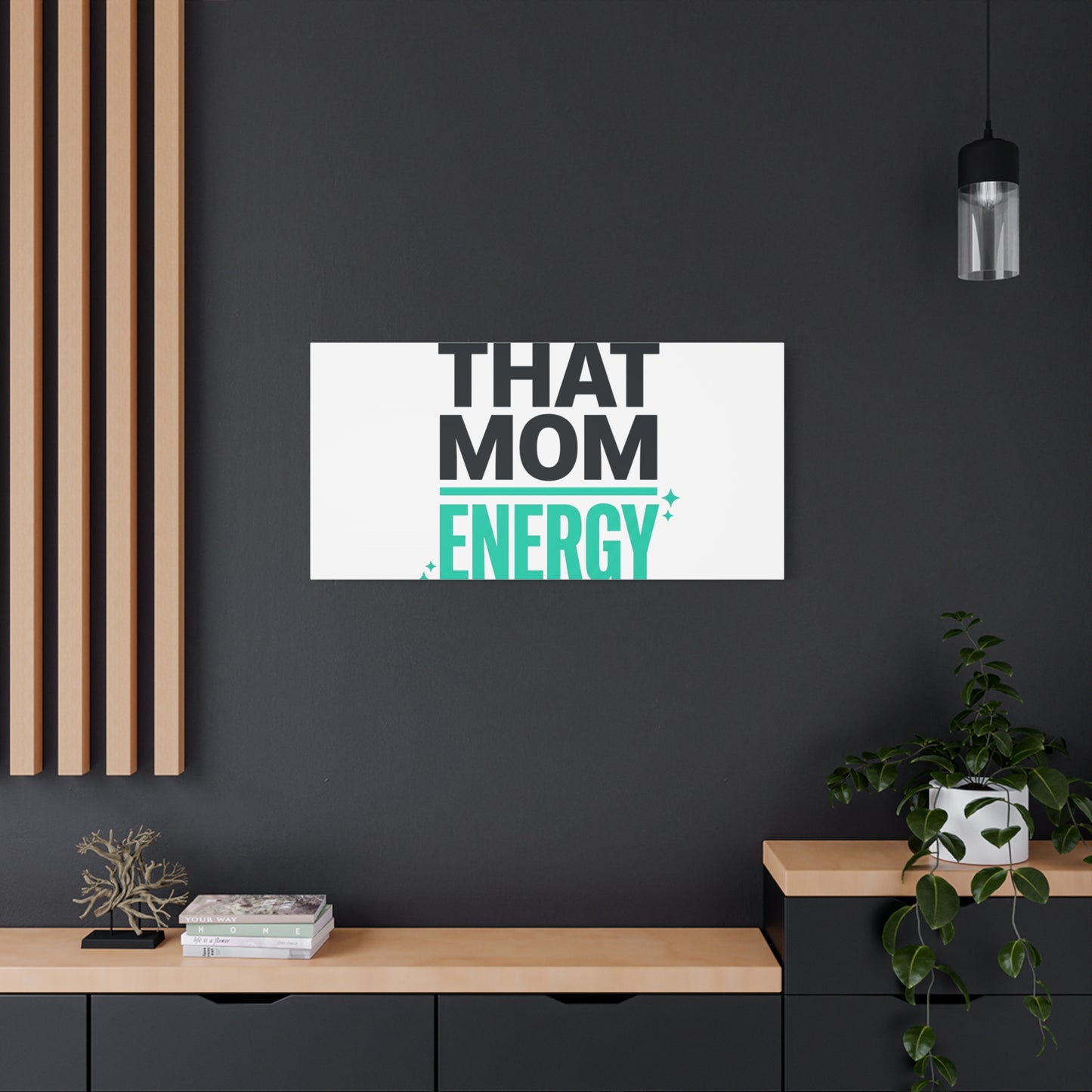 That Mom Energy Canvas | Minimal Typographic Mom Wall Art, Mother’s Day