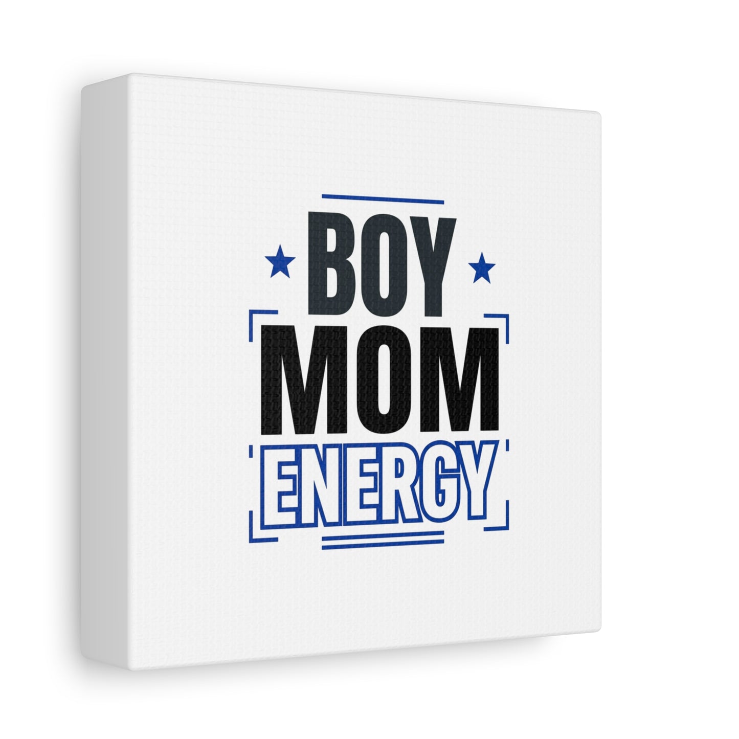 Boy Mom Energy Canvas, Minimal Typographic Mom Wall Art | Mother’s Day Mom Identity