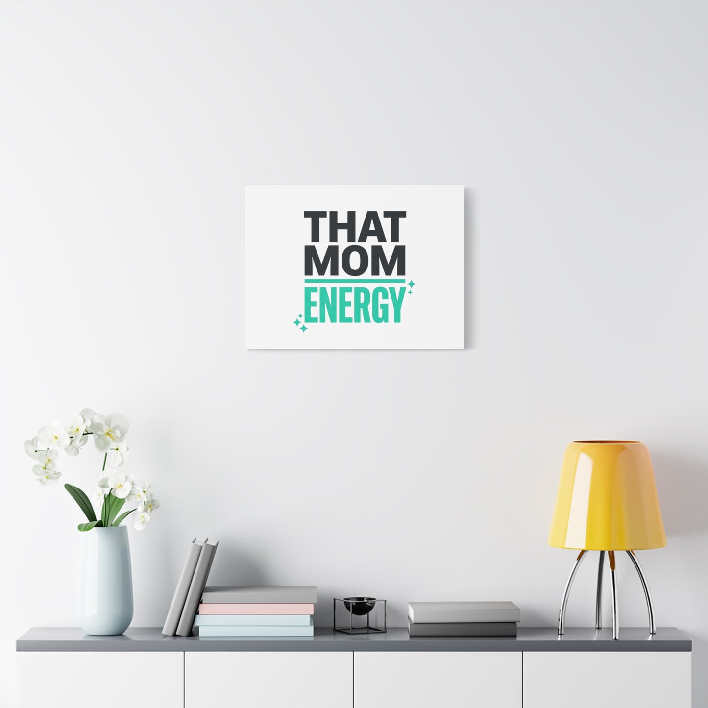That Mom Energy Canvas | Minimal Typographic Mom Wall Art, Mother’s Day