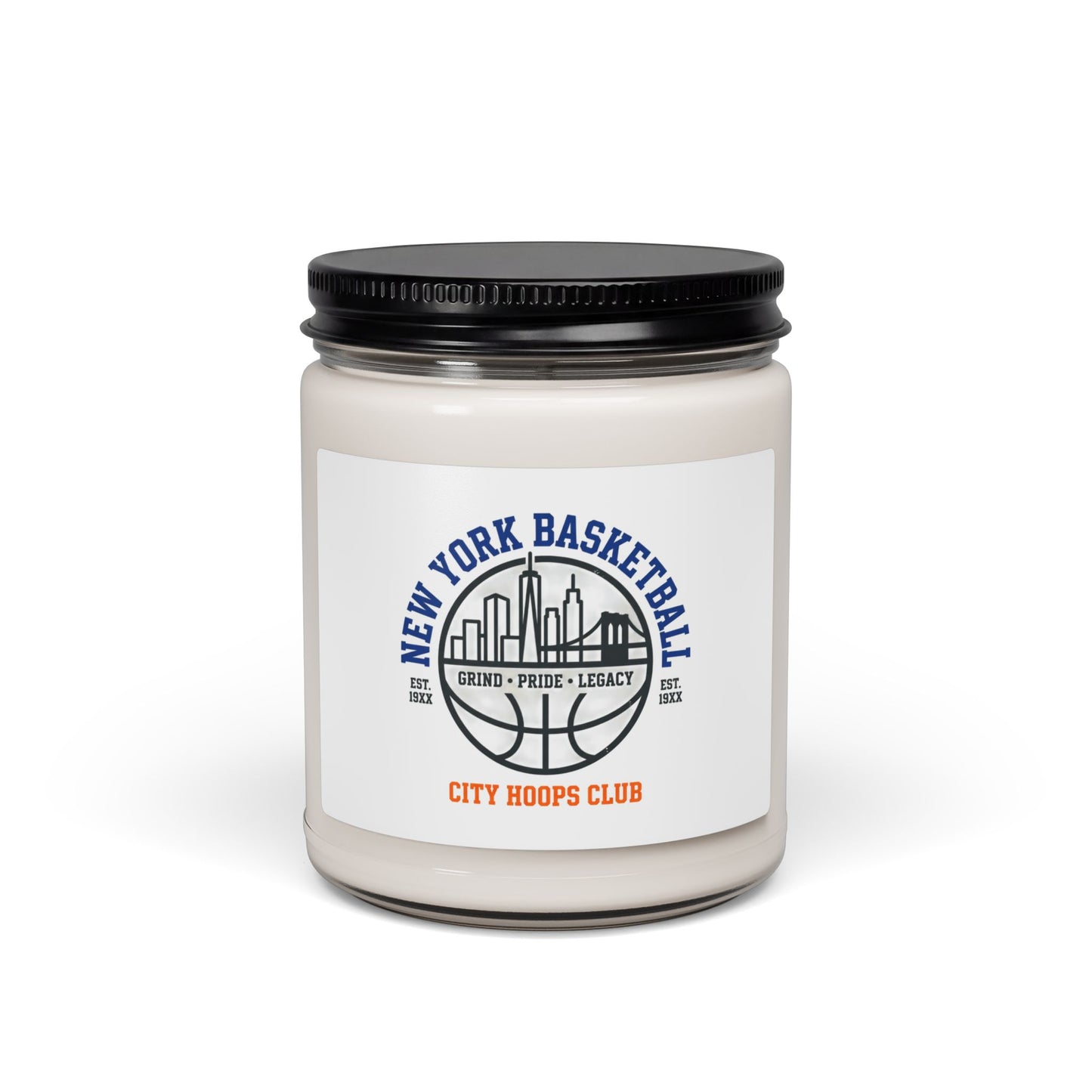 City Hoops Club Candle | New York Basketball Varsity, Soy 9oz