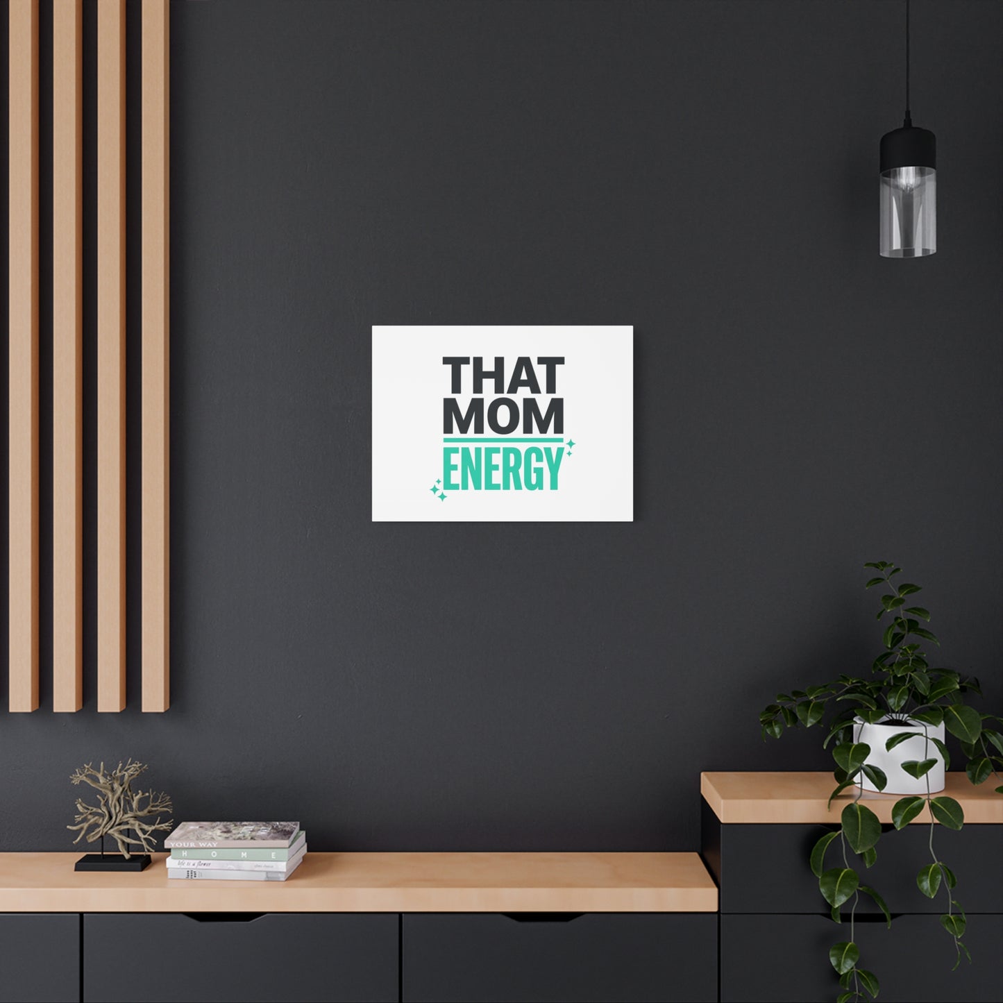 That Mom Energy Canvas | Minimal Typographic Mom Wall Art, Mother’s Day