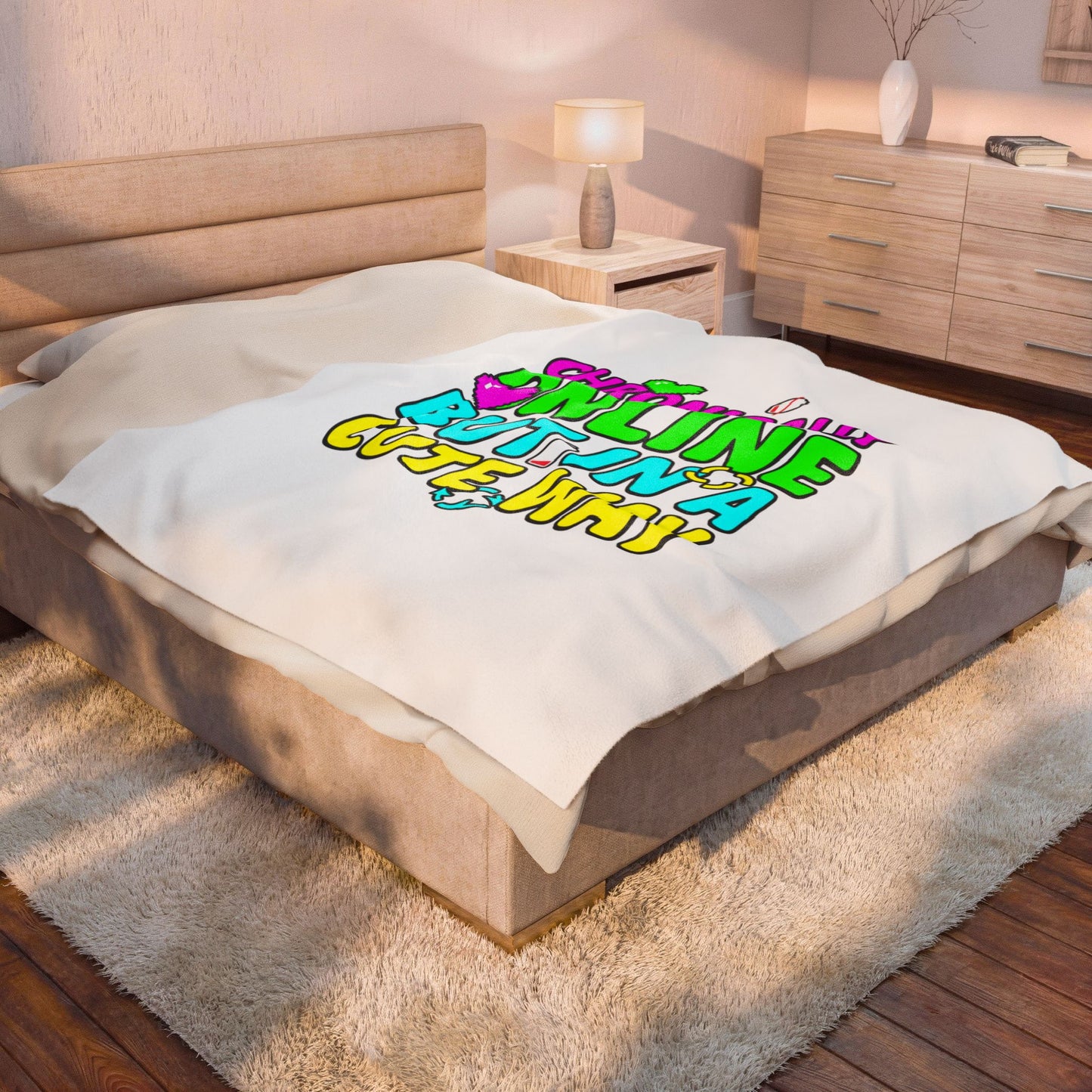 Chronically Online But In A Cute Way Blanket | meme-core, cringe-core