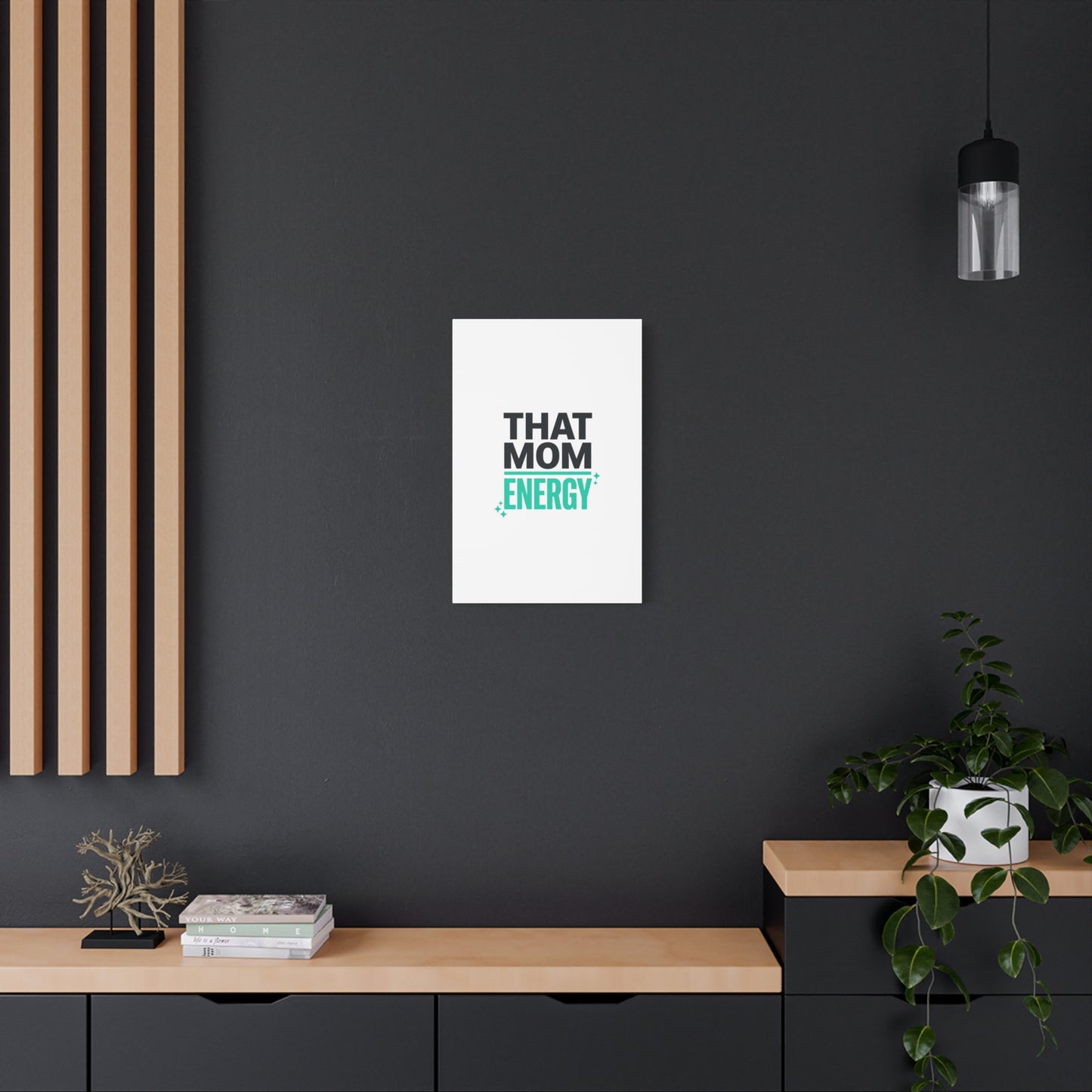That Mom Energy Canvas | Minimal Typographic Mom Wall Art, Mother’s Day