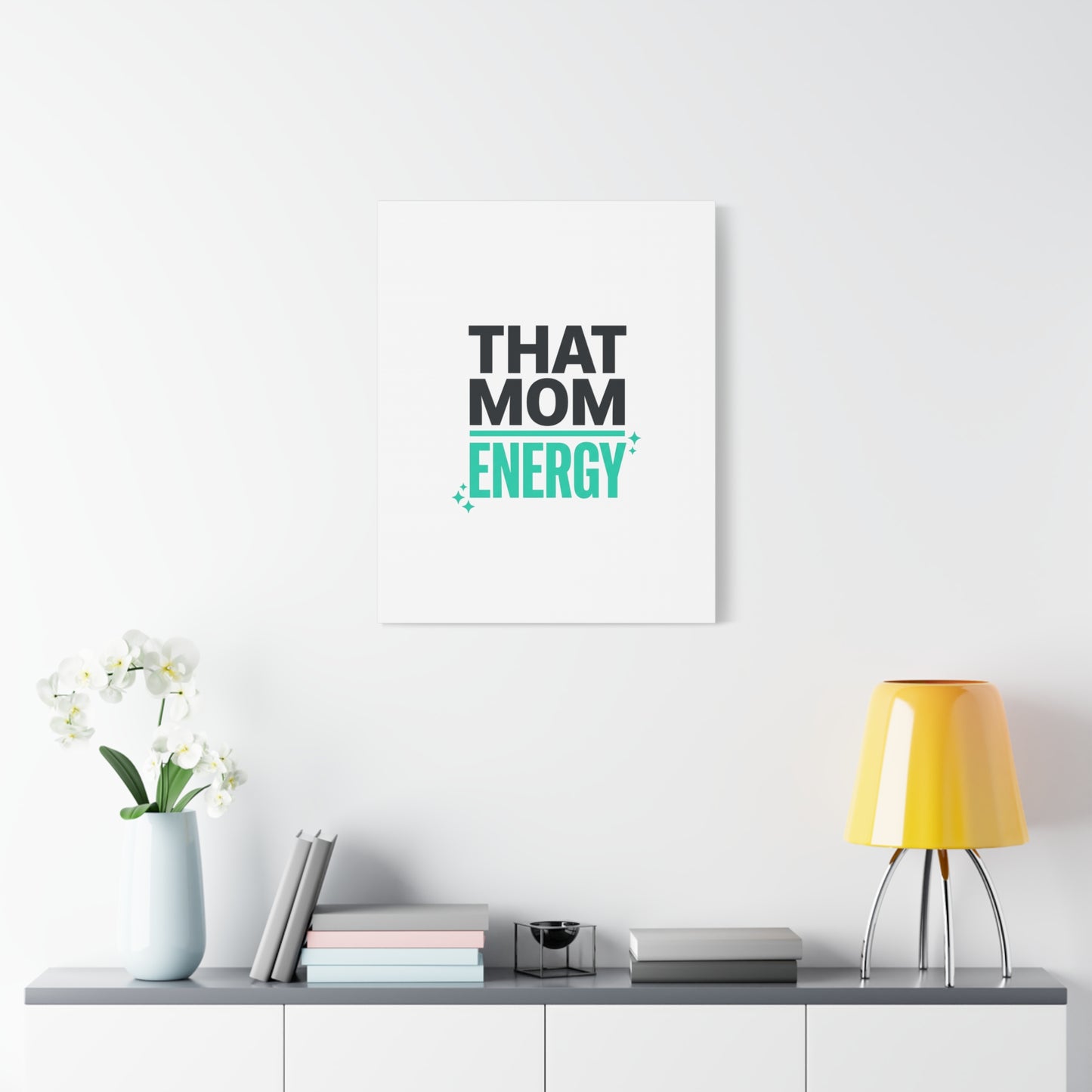 That Mom Energy Canvas | Minimal Typographic Mom Wall Art, Mother’s Day