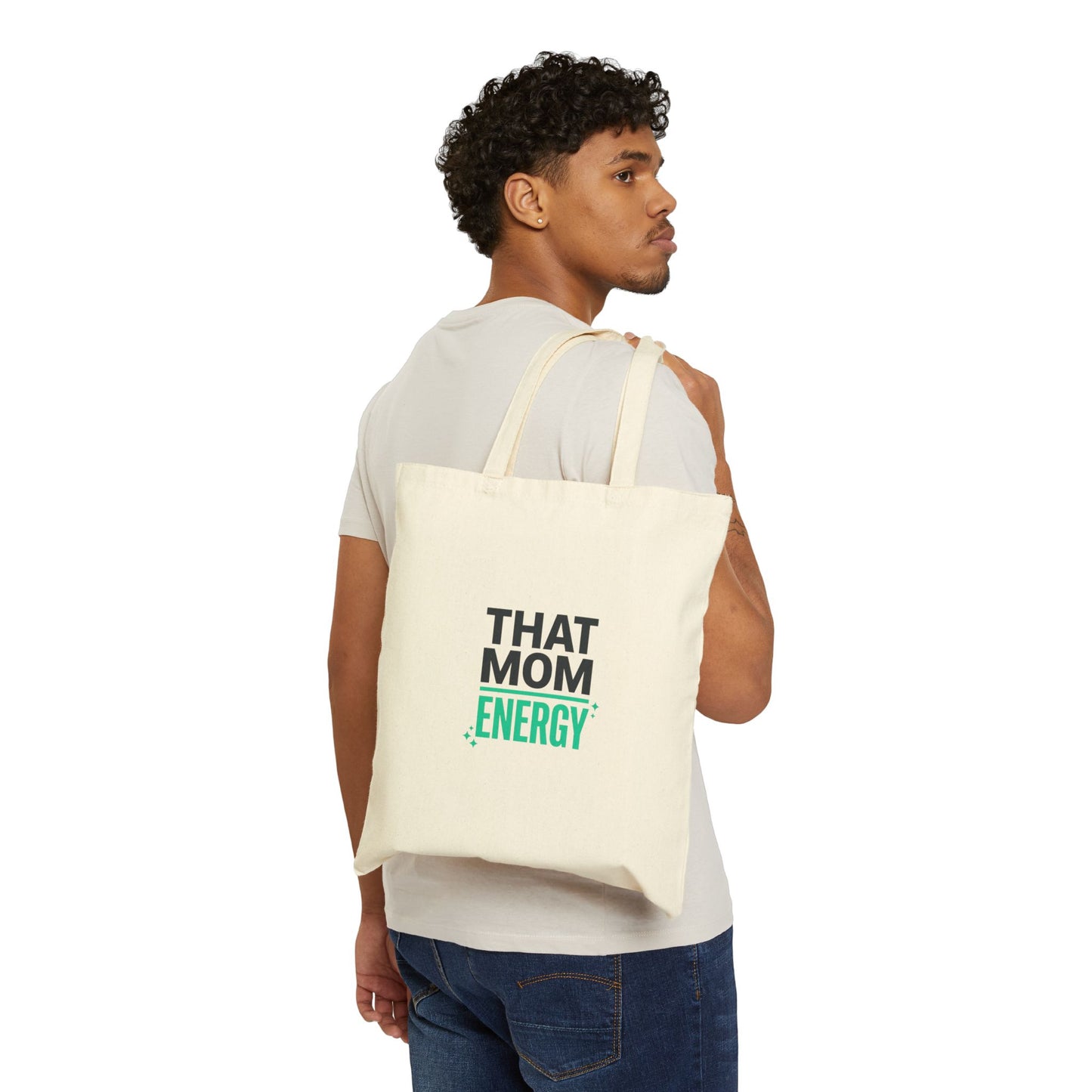 That Mom Energy Tote | Mother’s Day Minimal Typographic Mom Accessory