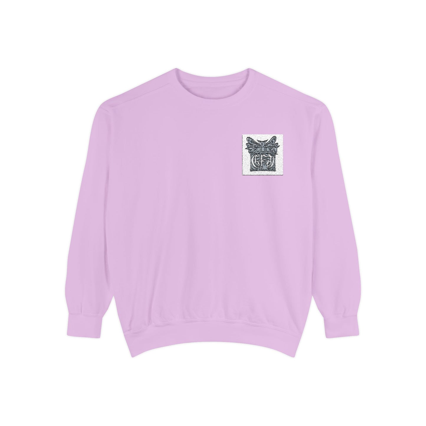 Abstract Floral Pocket Sweatshirt — Minimal Graphic Crewneck