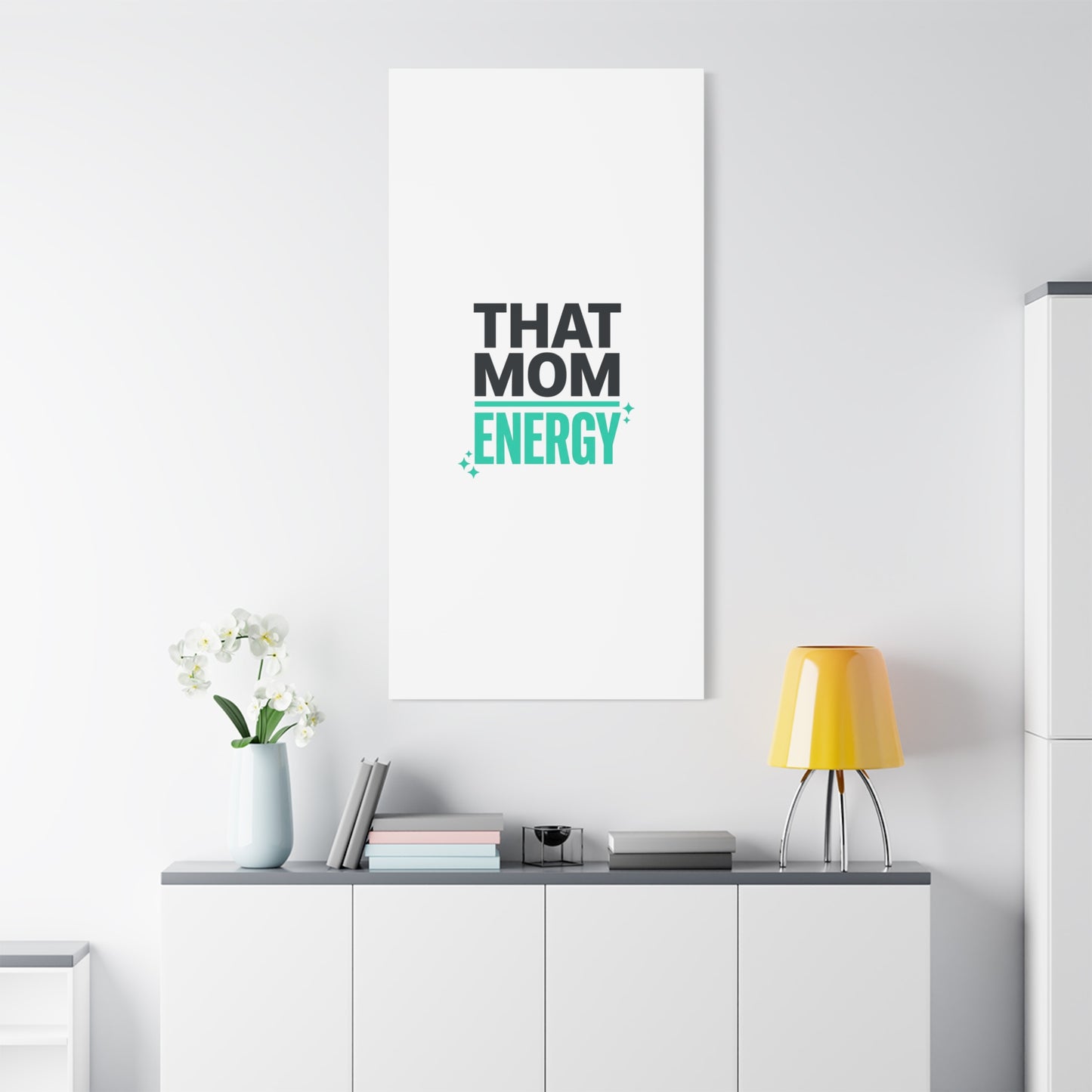 That Mom Energy Canvas | Minimal Typographic Mom Wall Art, Mother’s Day