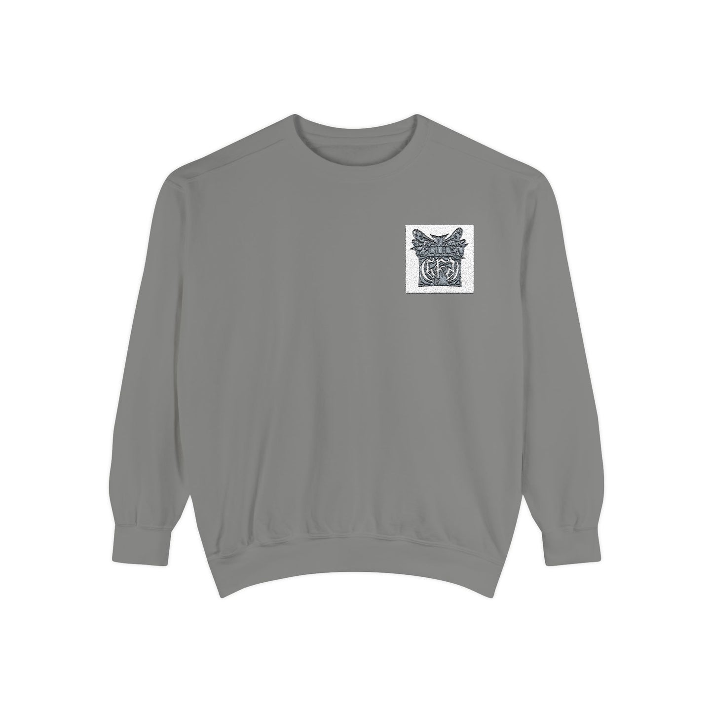 Abstract Floral Pocket Sweatshirt — Minimal Graphic Crewneck