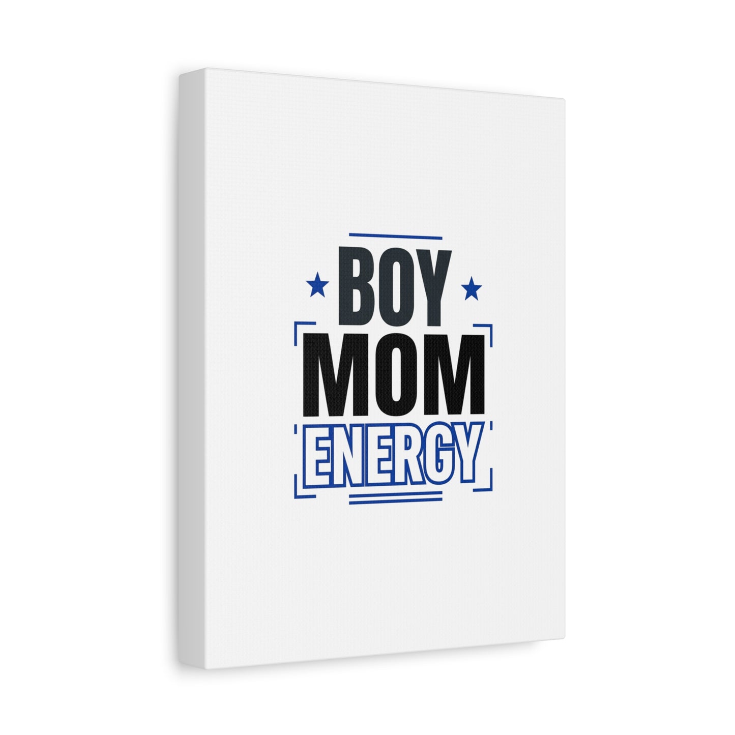 Boy Mom Energy Canvas, Minimal Typographic Mom Wall Art | Mother’s Day Mom Identity