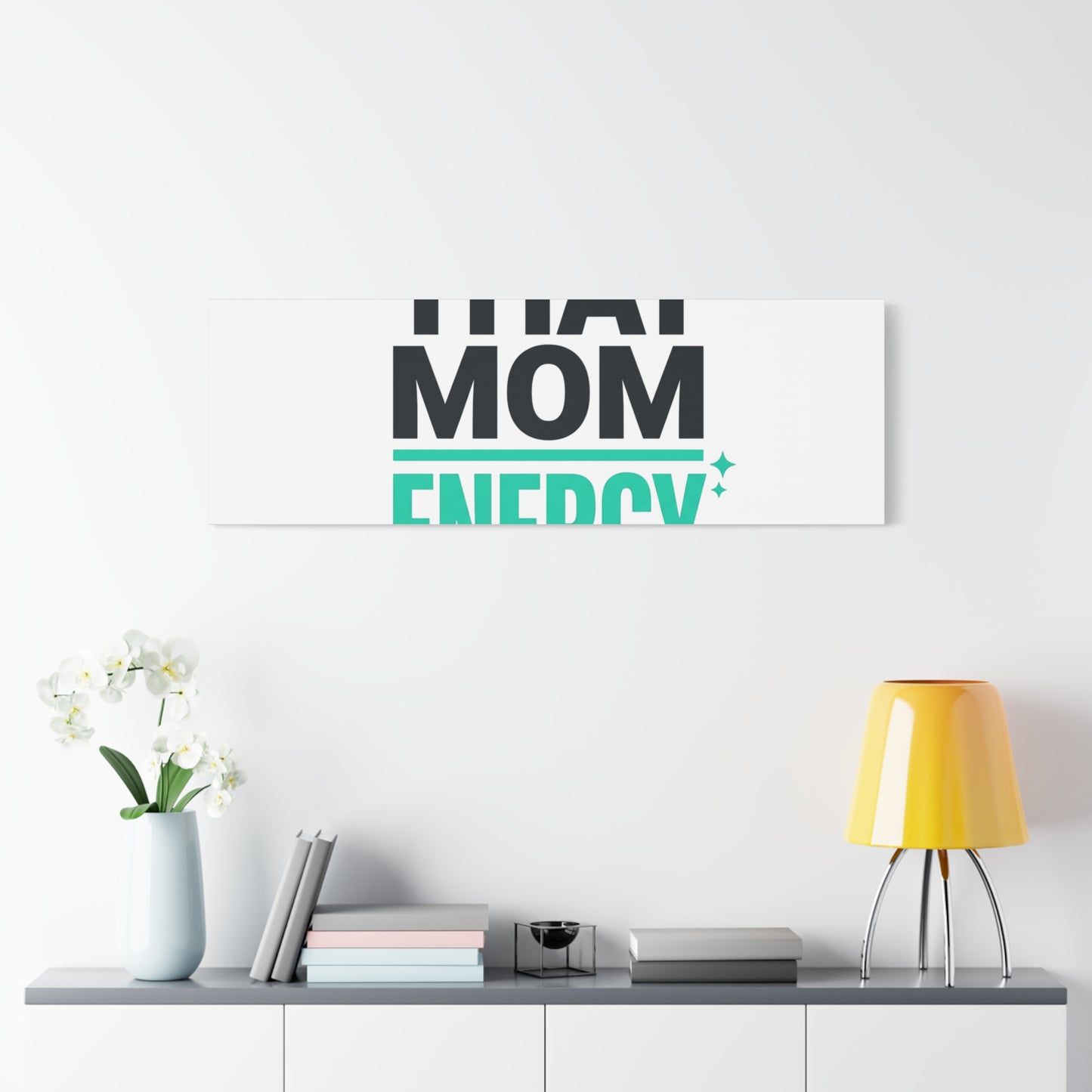 That Mom Energy Canvas | Minimal Typographic Mom Wall Art, Mother’s Day