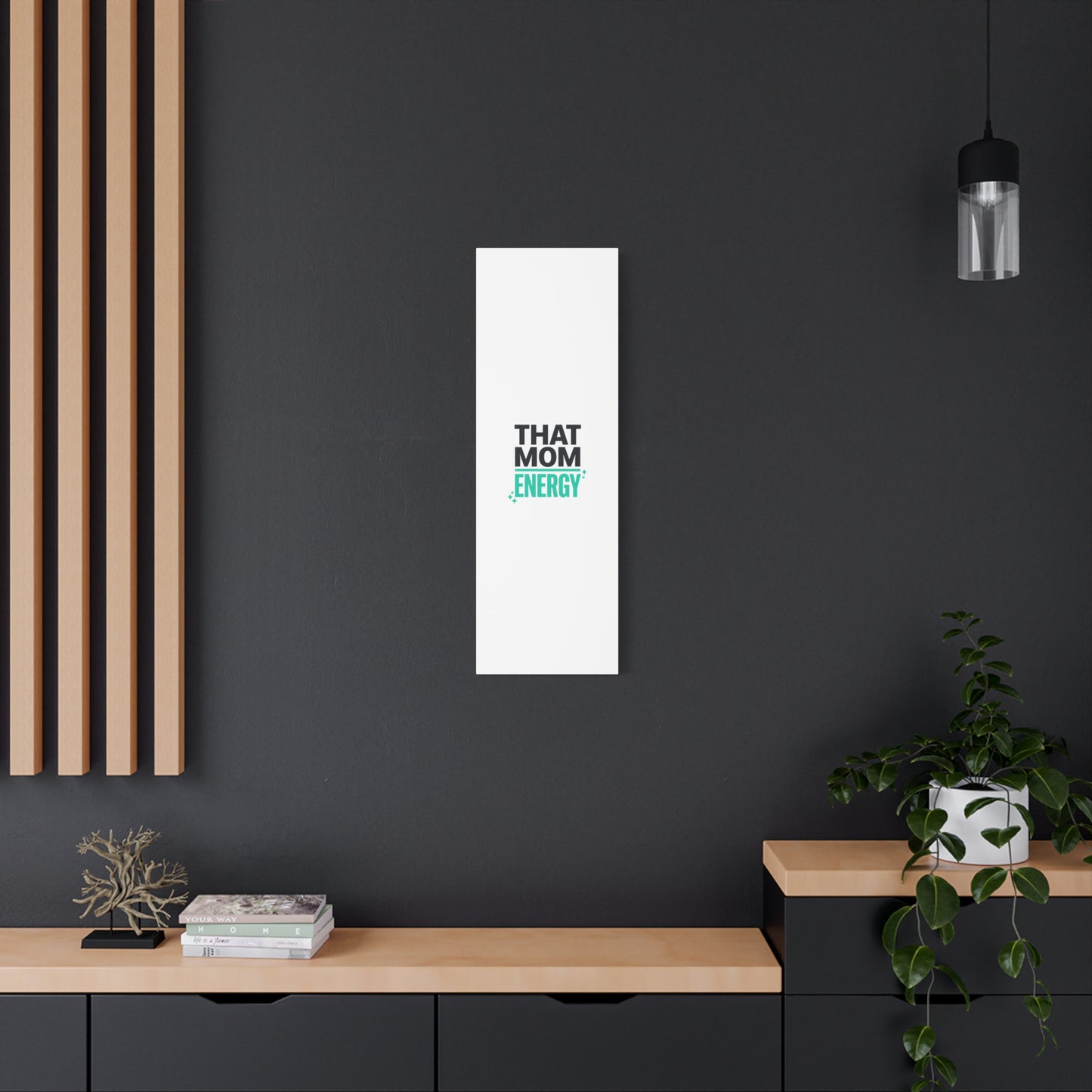 That Mom Energy Canvas | Minimal Typographic Mom Wall Art, Mother’s Day