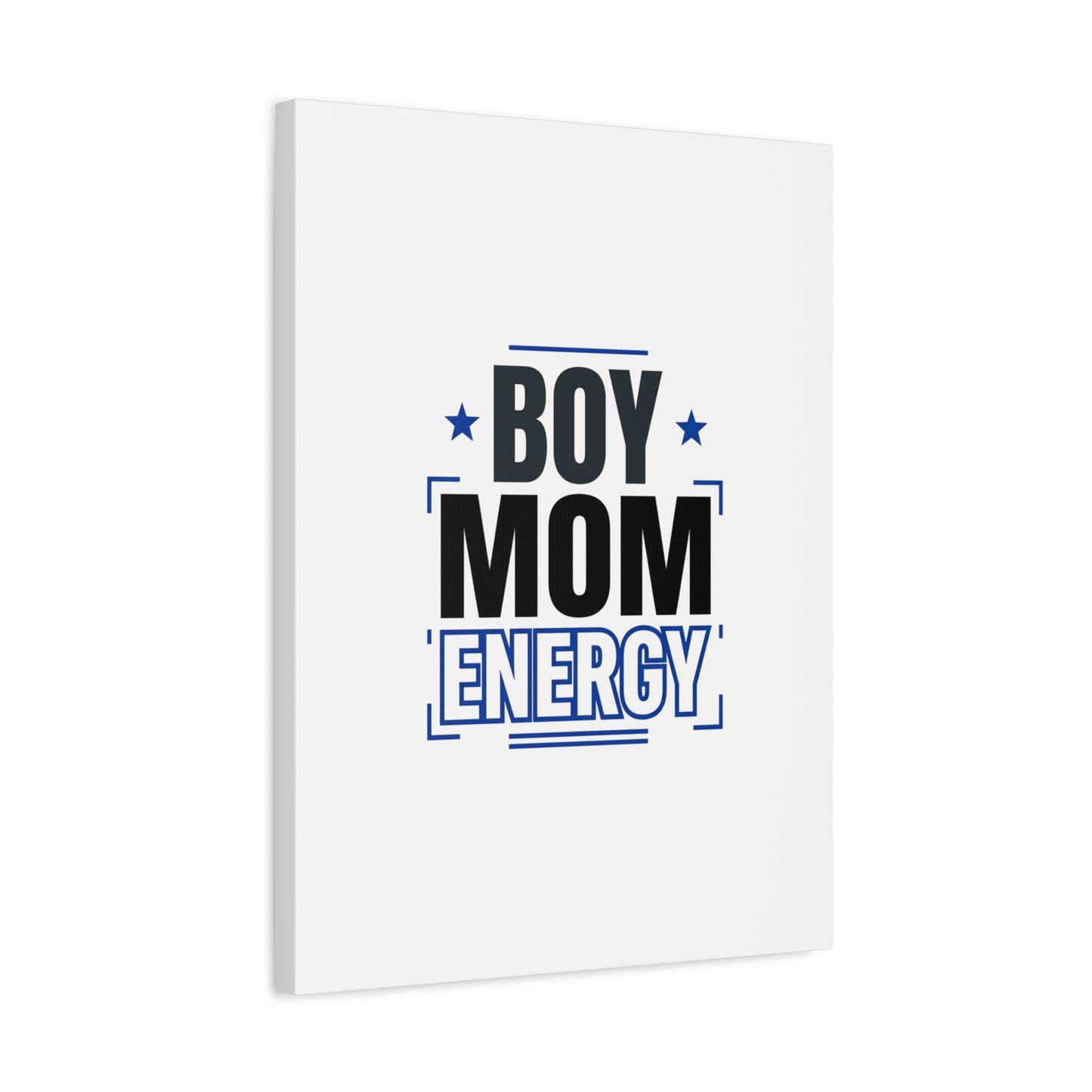 Boy Mom Energy Canvas, Minimal Typographic Mom Wall Art | Mother’s Day Mom Identity