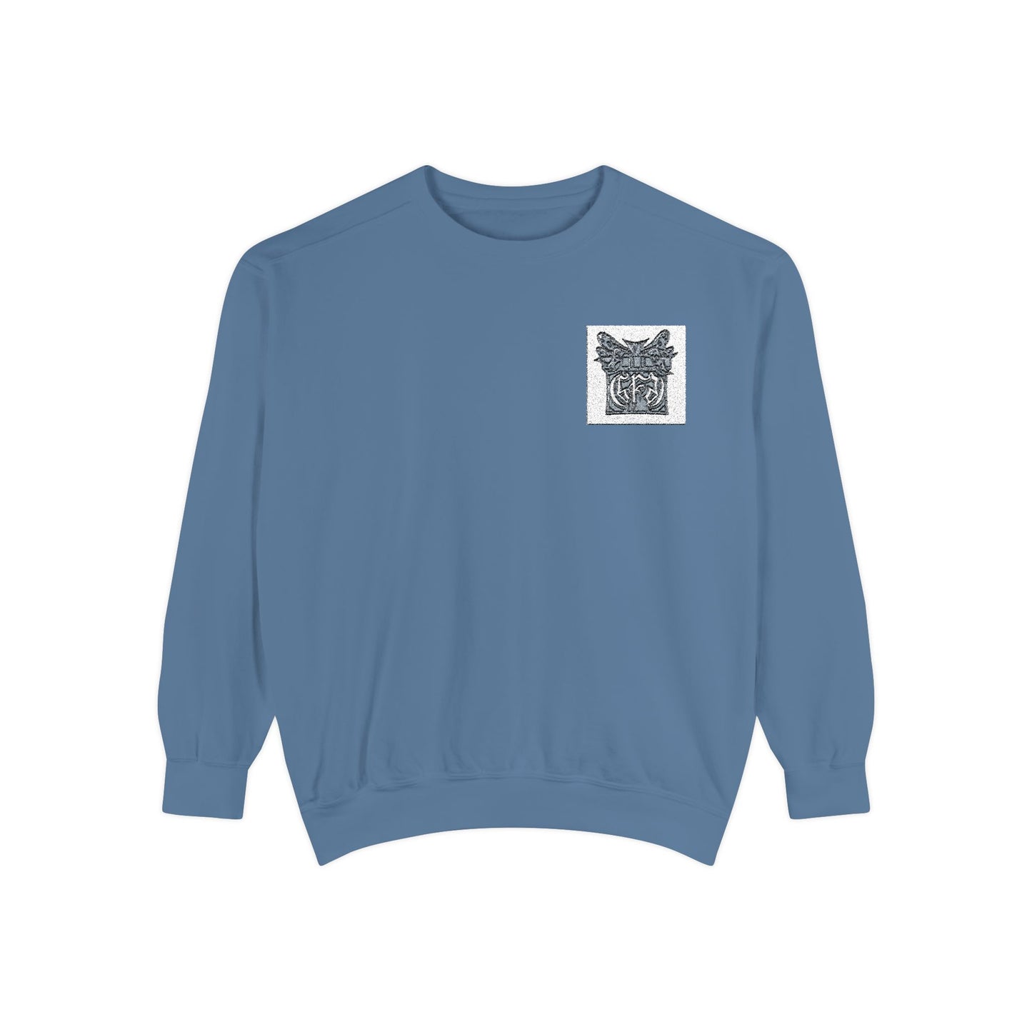Abstract Floral Pocket Sweatshirt — Minimal Graphic Crewneck