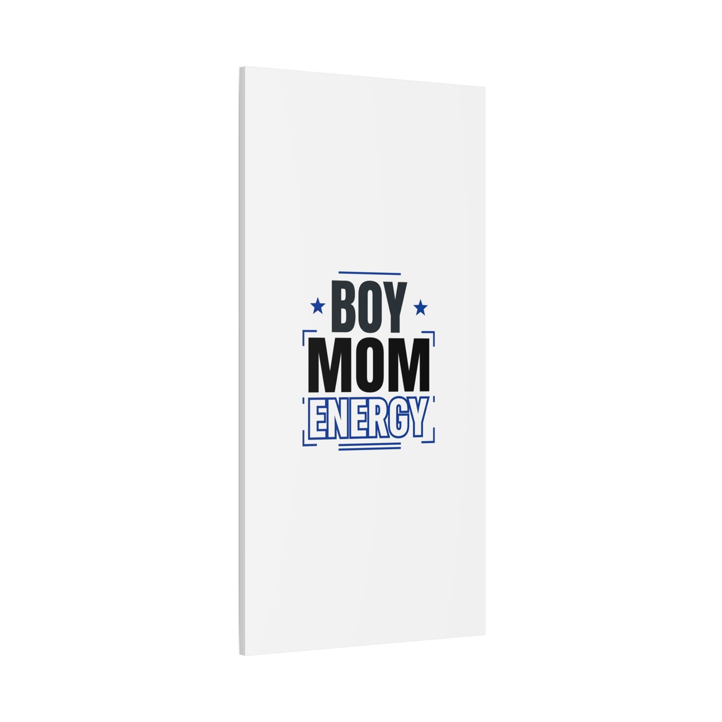 Boy Mom Energy Canvas, Minimal Typographic Mom Wall Art | Mother’s Day Mom Identity