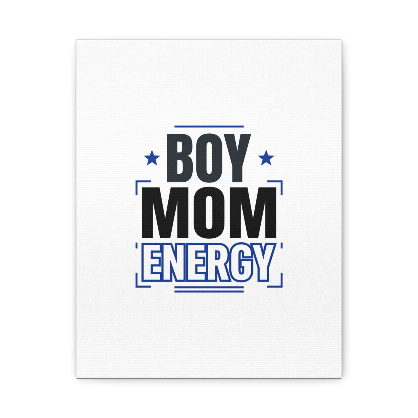 Boy Mom Energy Canvas, Minimal Typographic Mom Wall Art | Mother’s Day Mom Identity