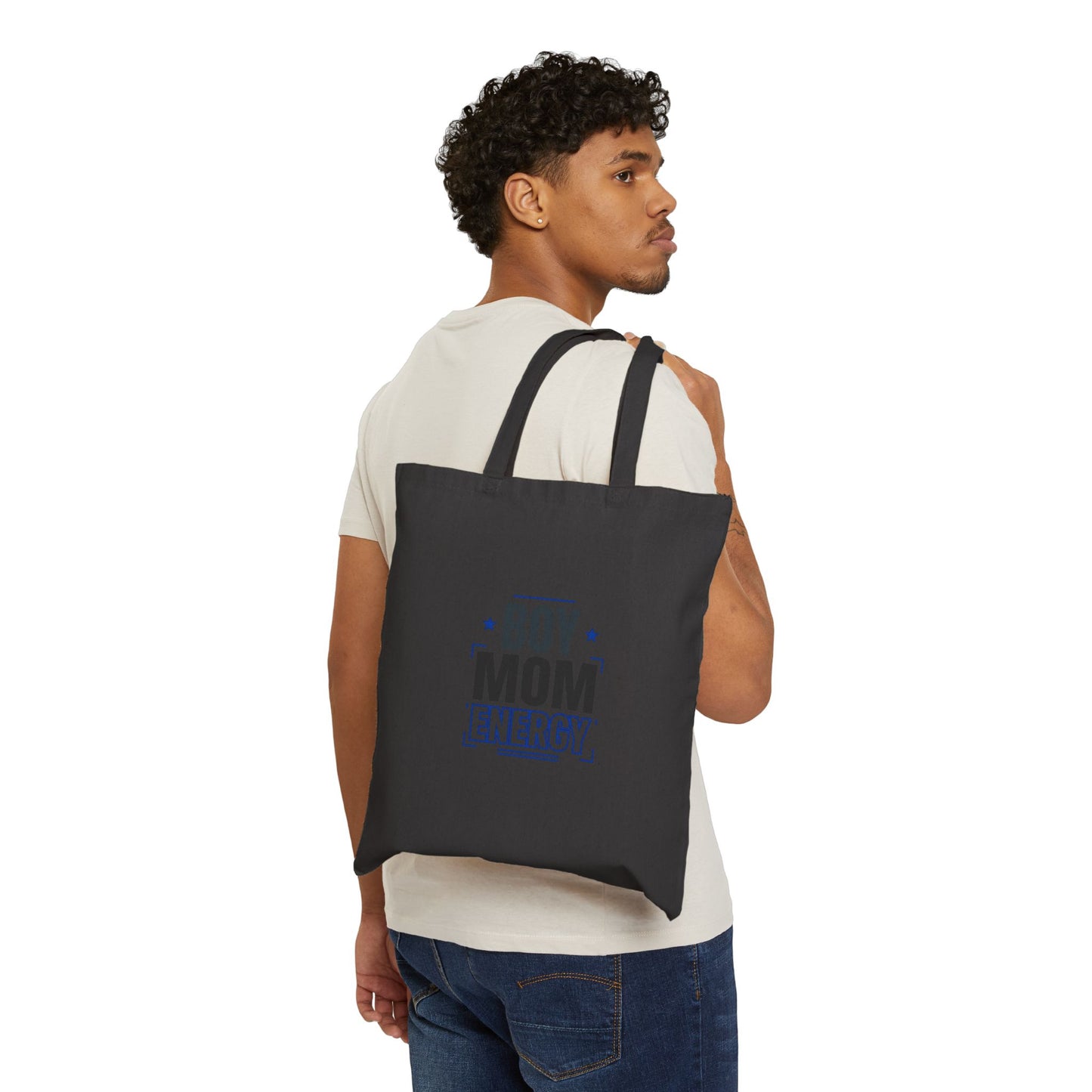 Boy Mom Energy Tote | Mother’s Day Minimal Typographic Mom Identity