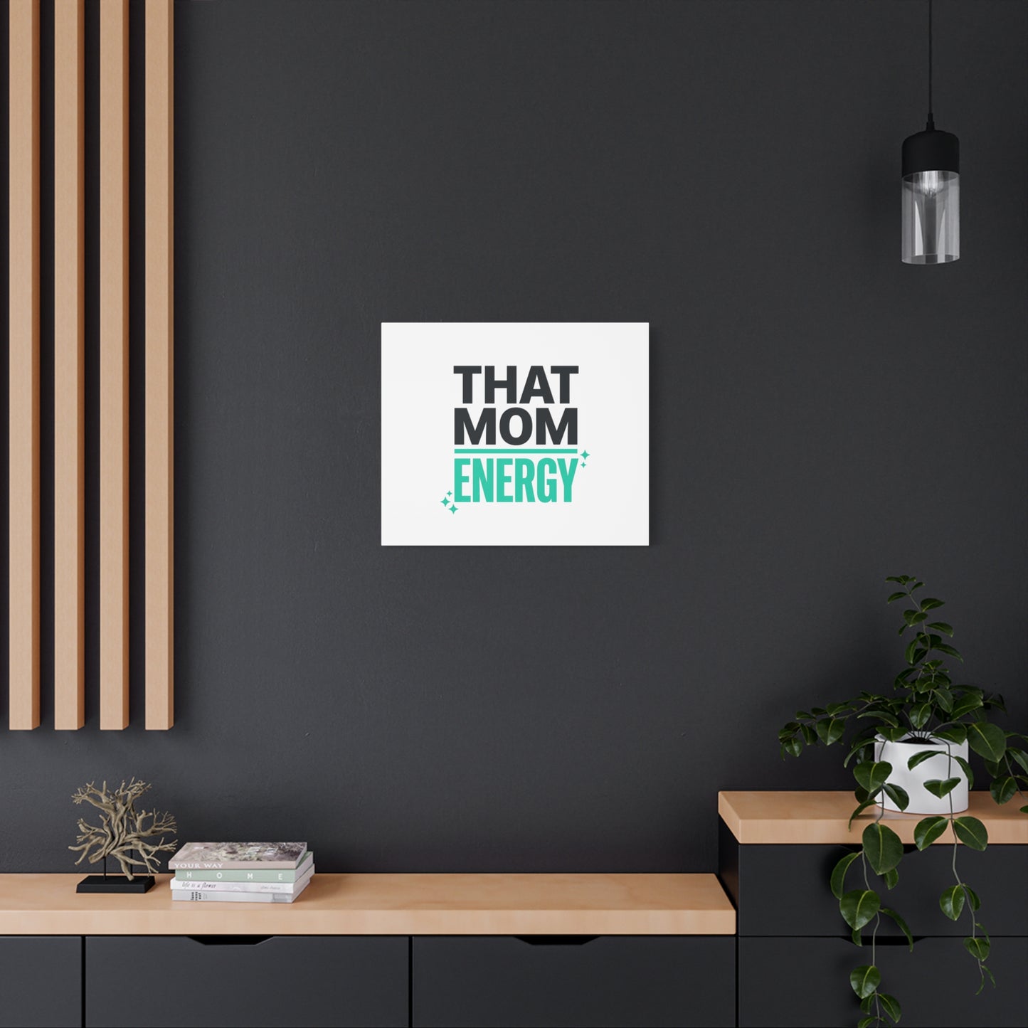 That Mom Energy Canvas | Minimal Typographic Mom Wall Art, Mother’s Day