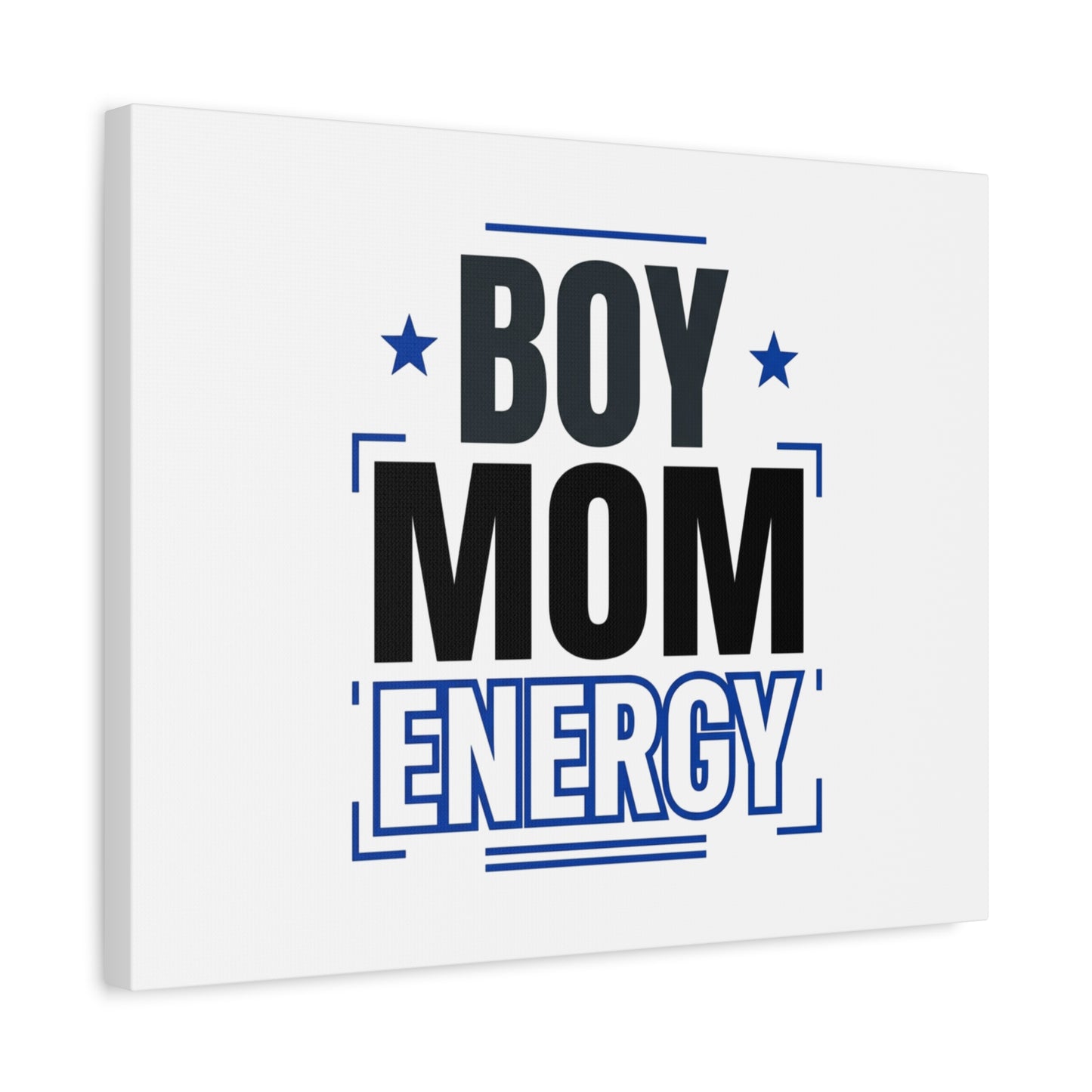 Boy Mom Energy Canvas, Minimal Typographic Mom Wall Art | Mother’s Day Mom Identity