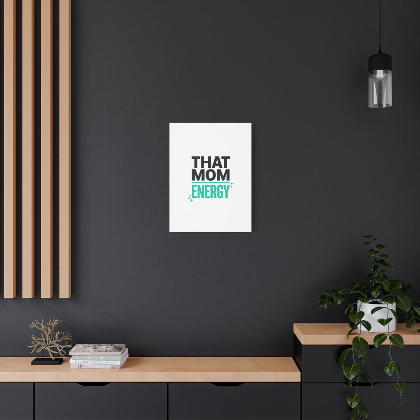 That Mom Energy Canvas | Minimal Typographic Mom Wall Art, Mother’s Day