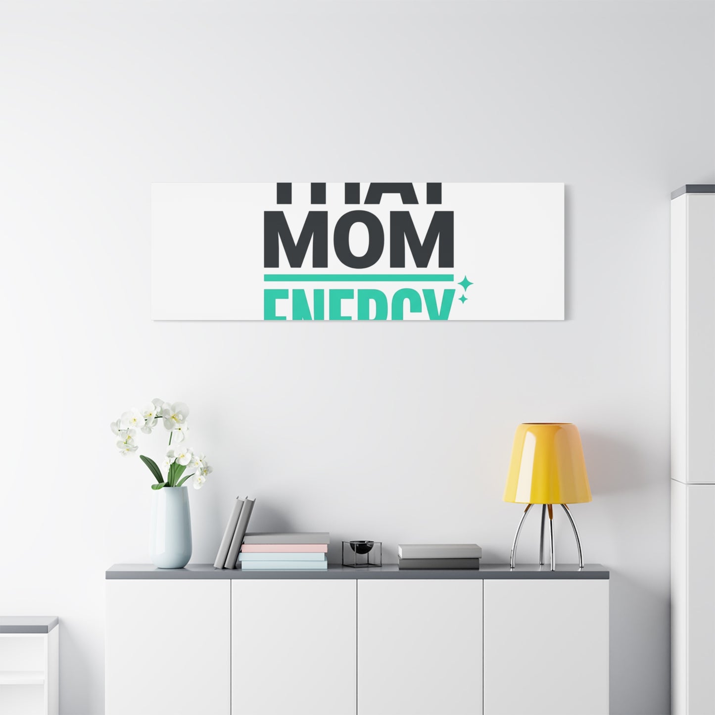 That Mom Energy Canvas | Minimal Typographic Mom Wall Art, Mother’s Day