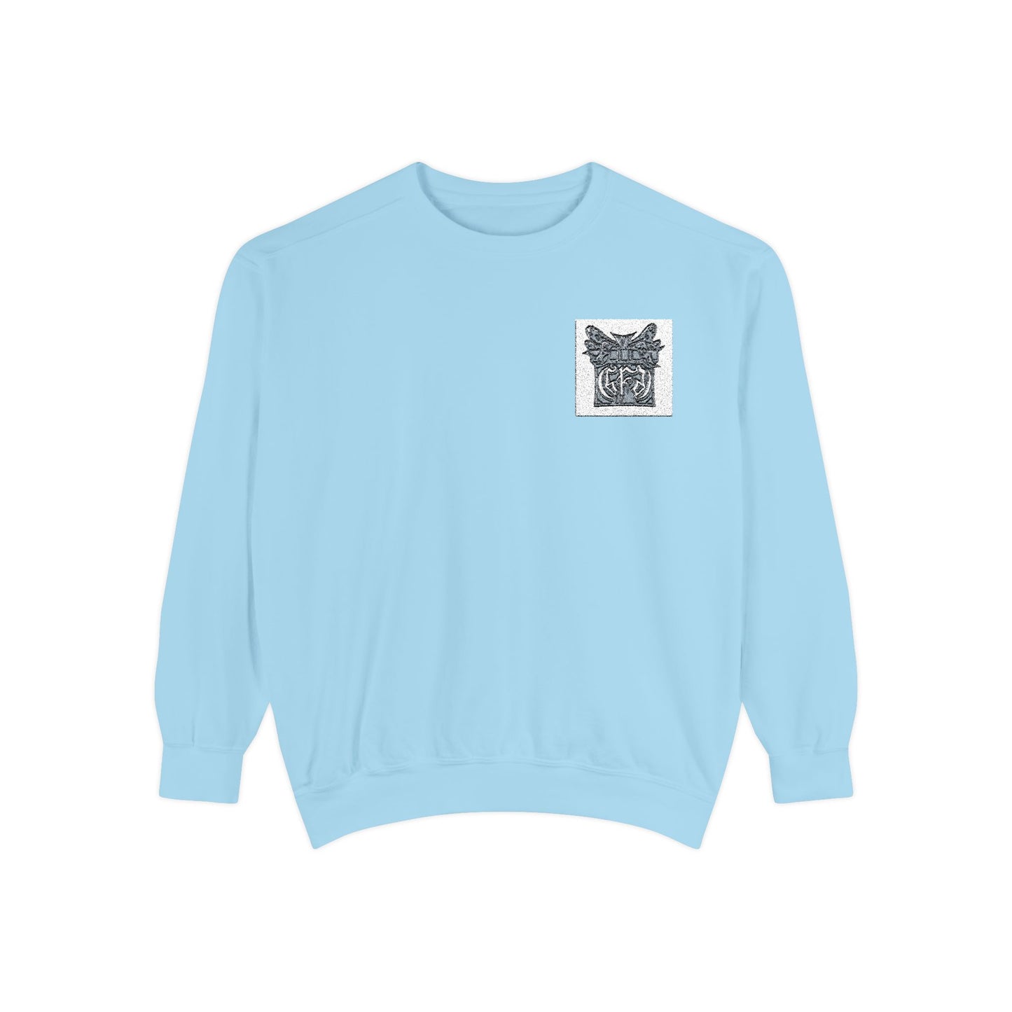 Abstract Floral Pocket Sweatshirt — Minimal Graphic Crewneck