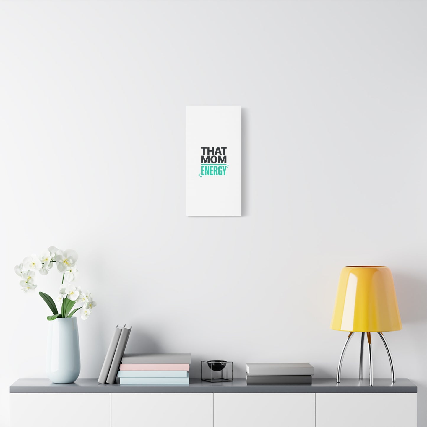 That Mom Energy Canvas | Minimal Typographic Mom Wall Art, Mother’s Day